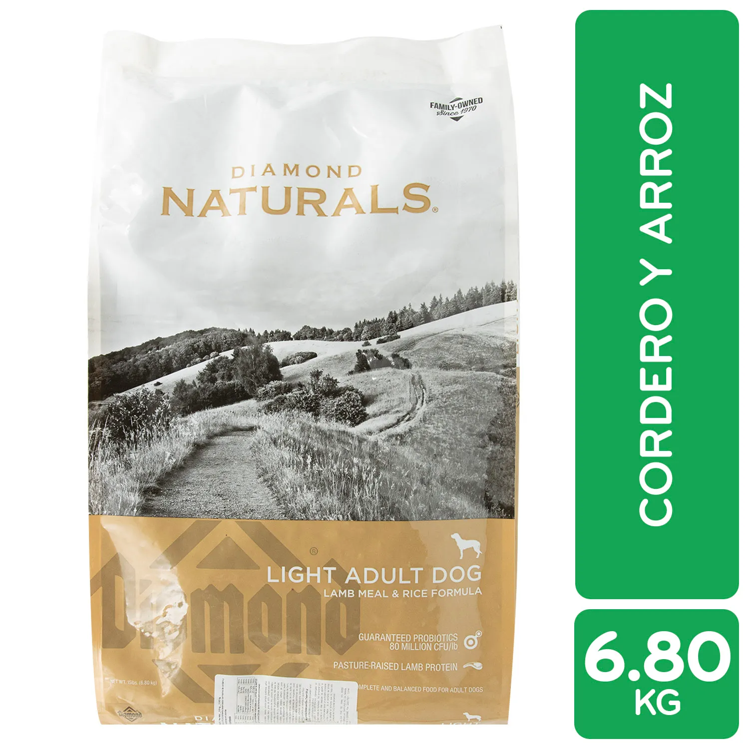 Alimento Perro Adulto Seco Cordero-arroz Bajo En Calorías Diamond Naturals