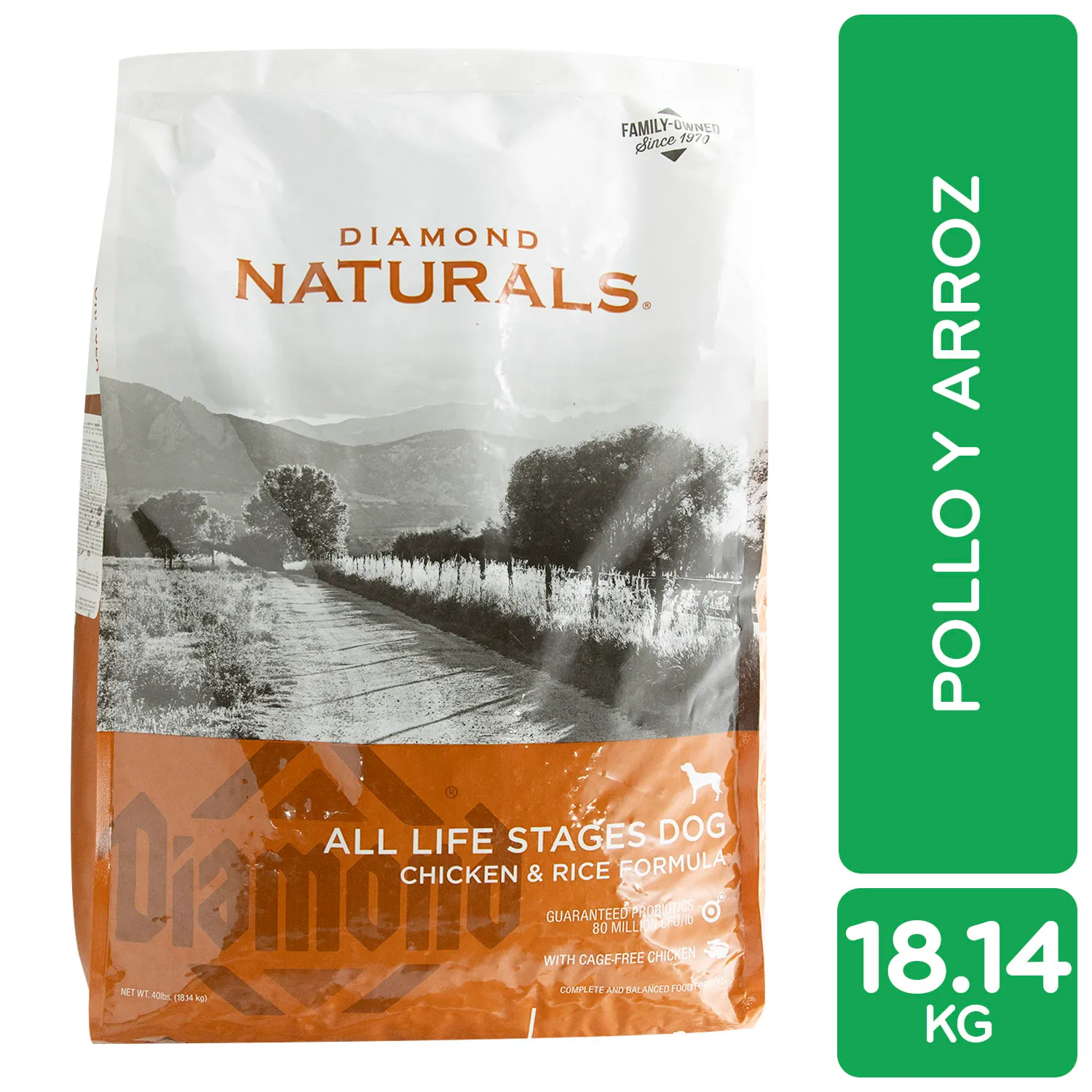 Alimento Perro Seco Todas Las Edades Pollo-arroz Activo Diamond Naturals