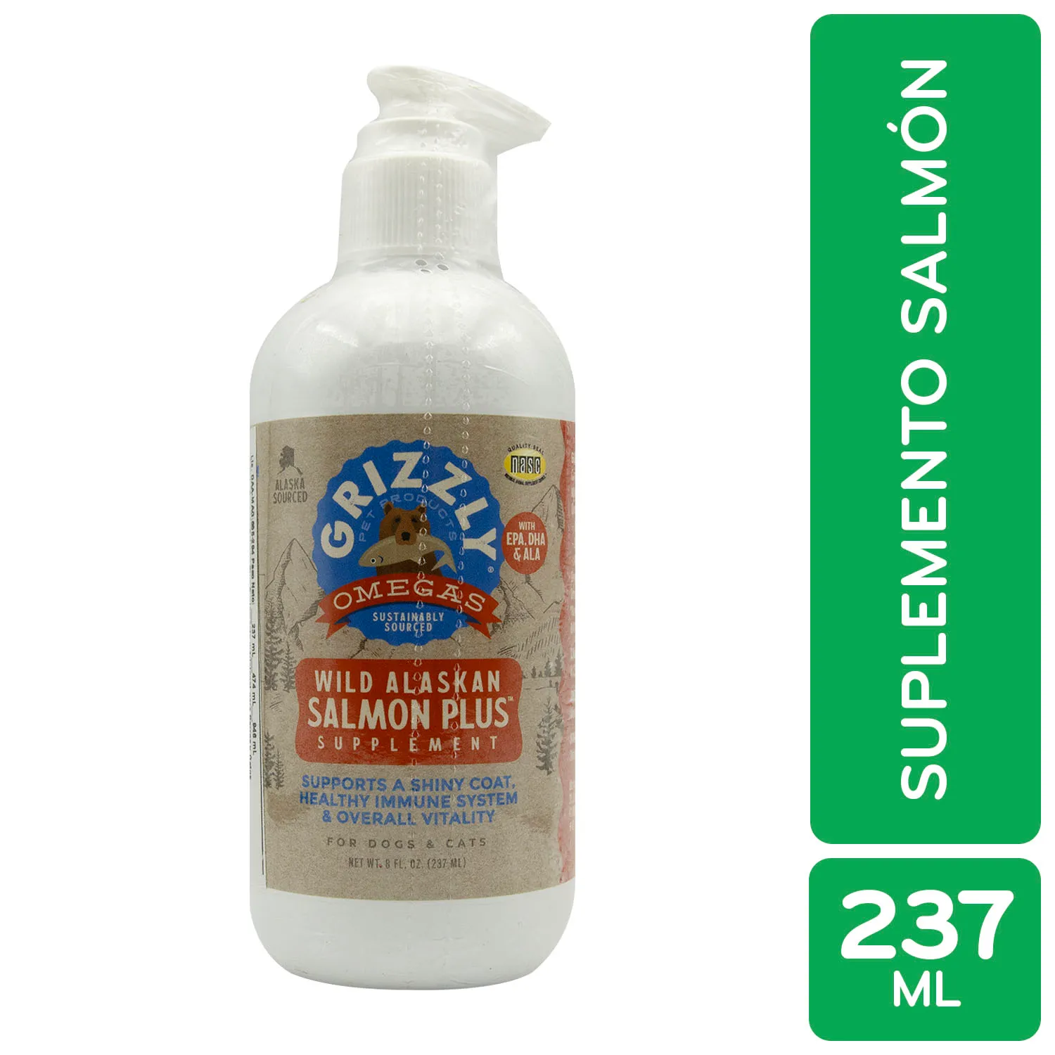 Grizzly Products Salmon Plus Aceite P. Mascotas