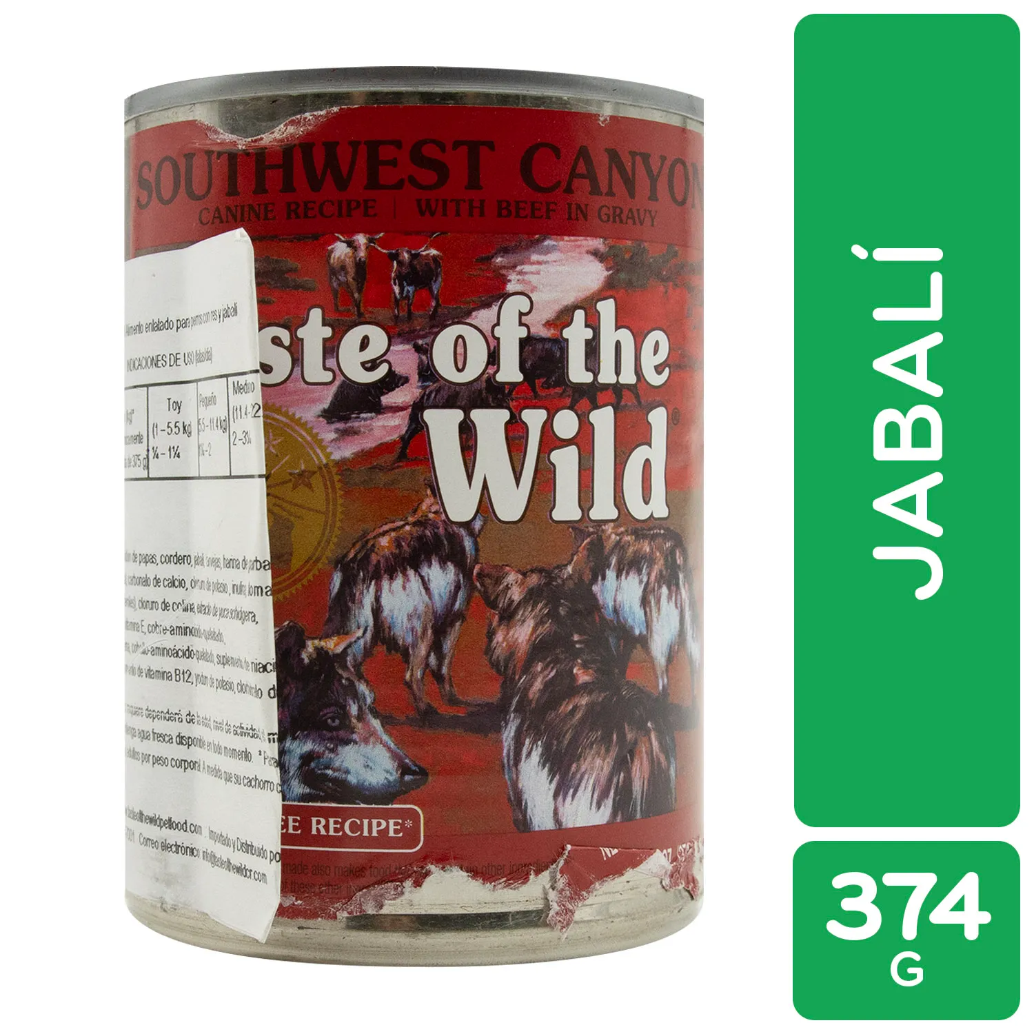 Alimento Perro Humedo Adulto Jabali Libre De Granos Taste Of The Wild