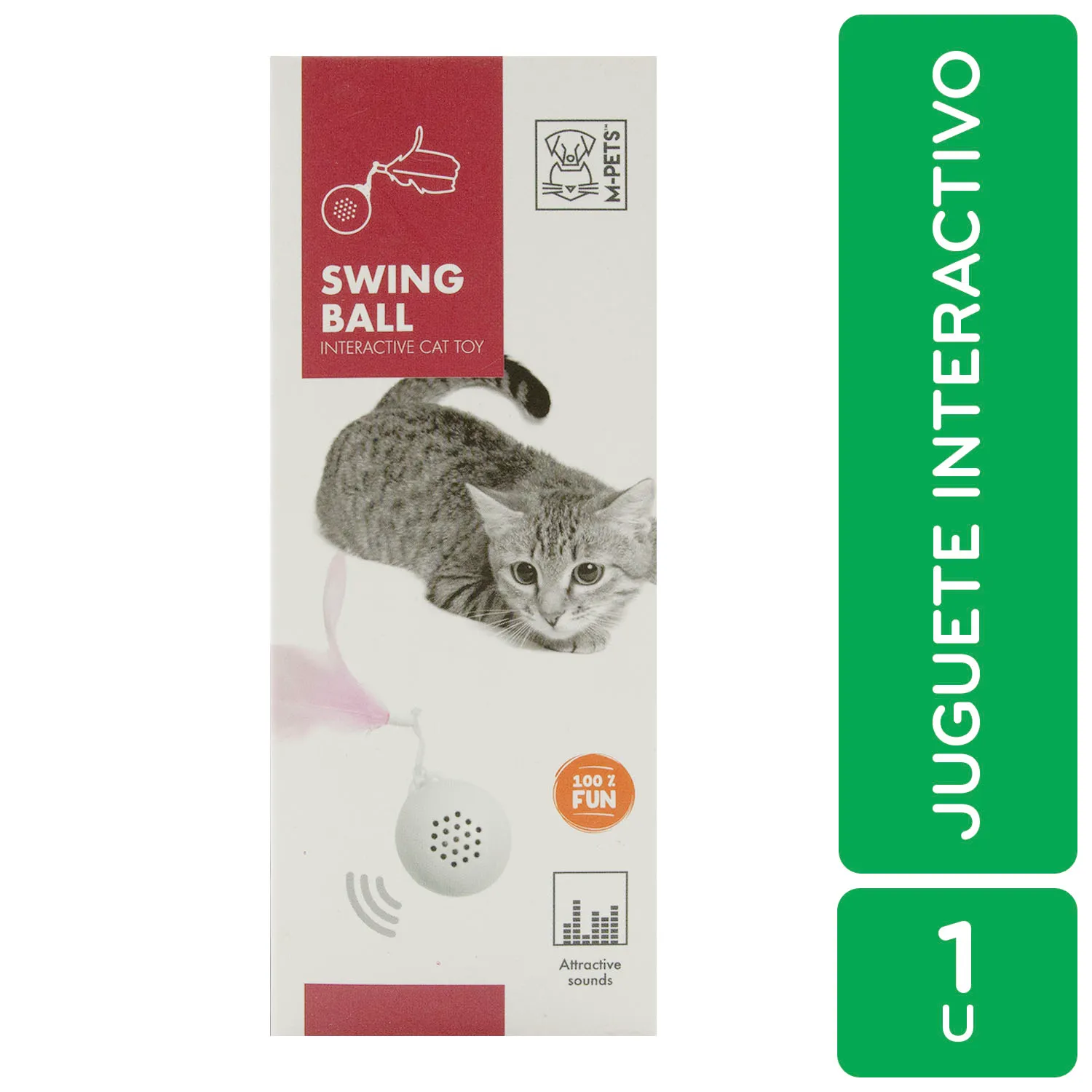 Juguete Bola Sonido Para Gato M-pets