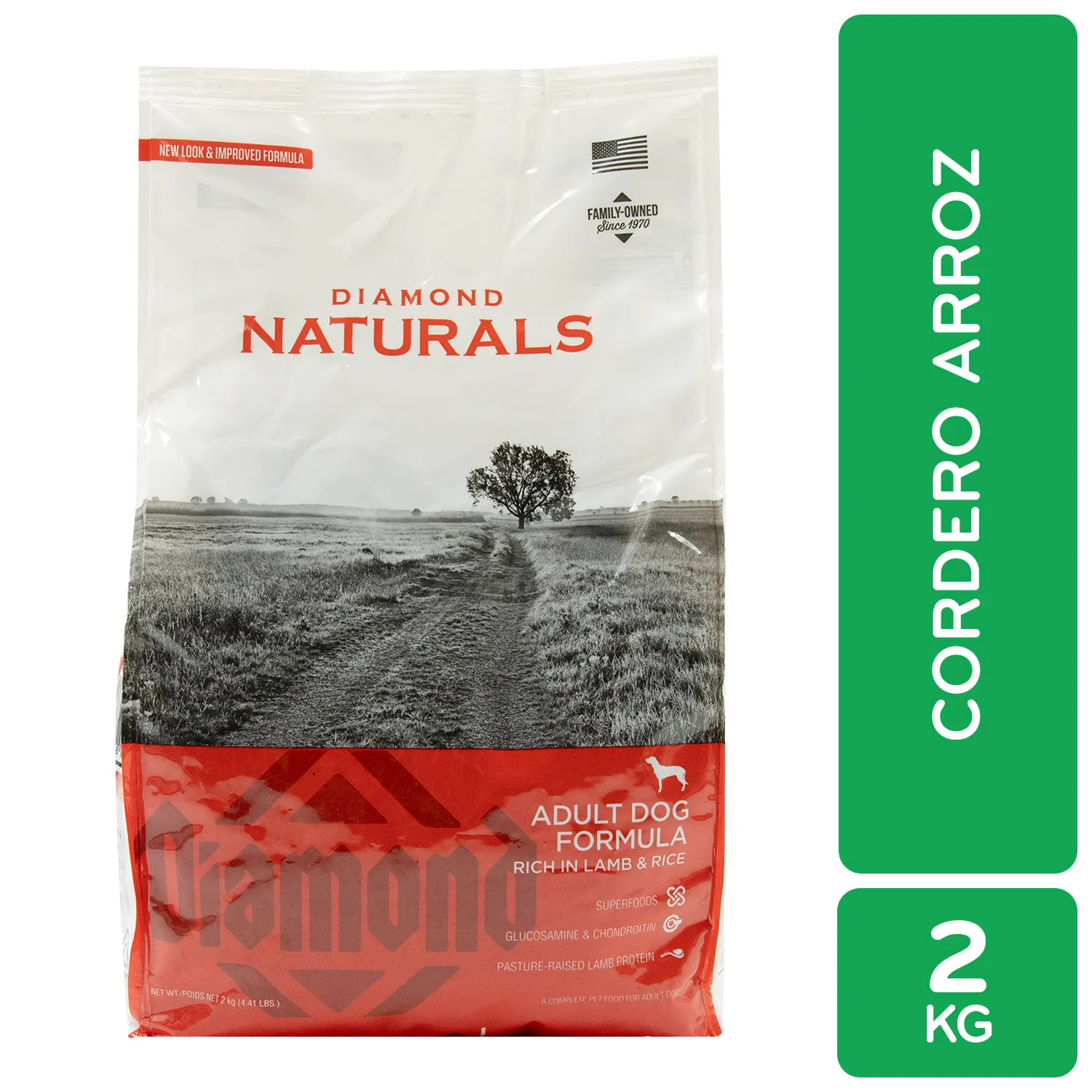 Alimento Perro Adulto Seco Cordero-arroz Con Probióticos Diamond Naturals