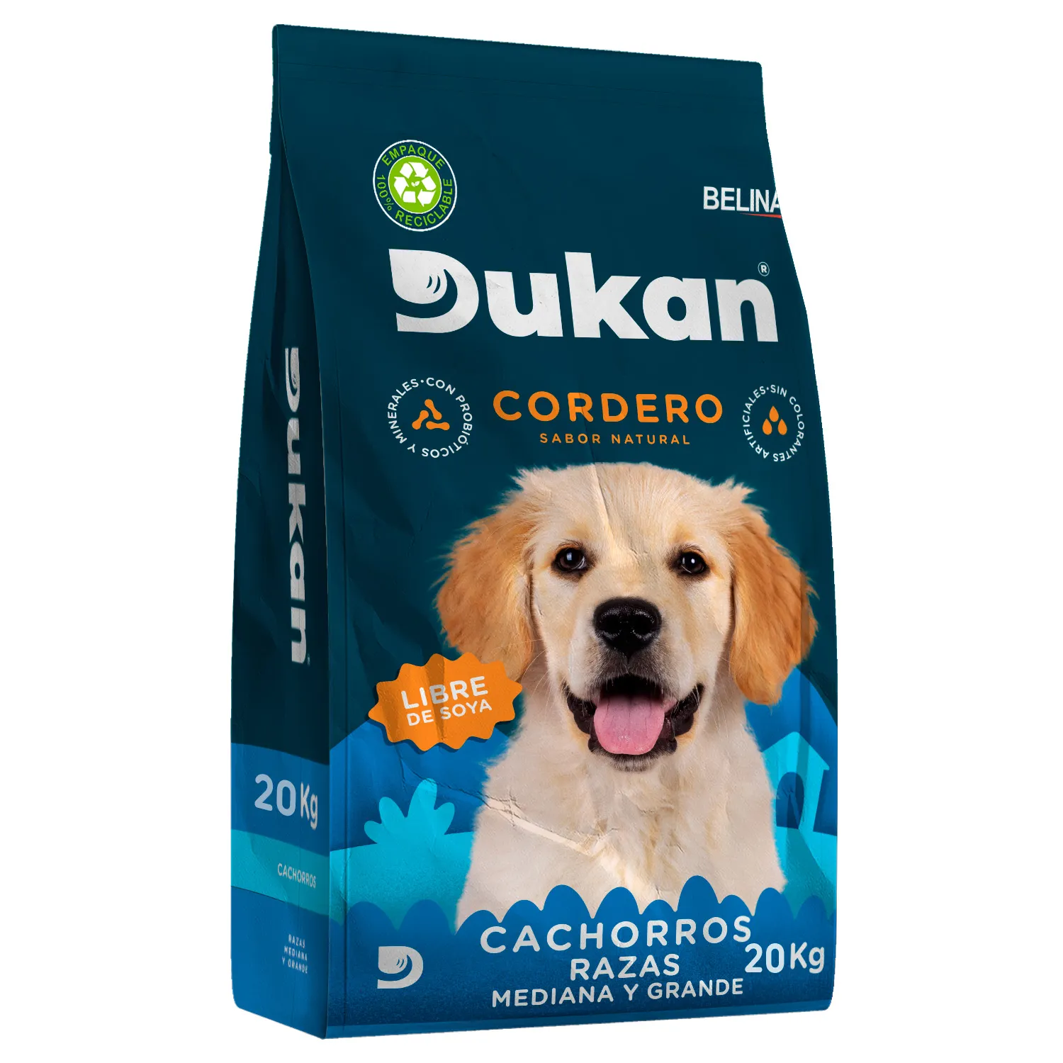 Alimento Perro Adulto Seco Raza Mediana Y Grande Libre De Soya Dukan