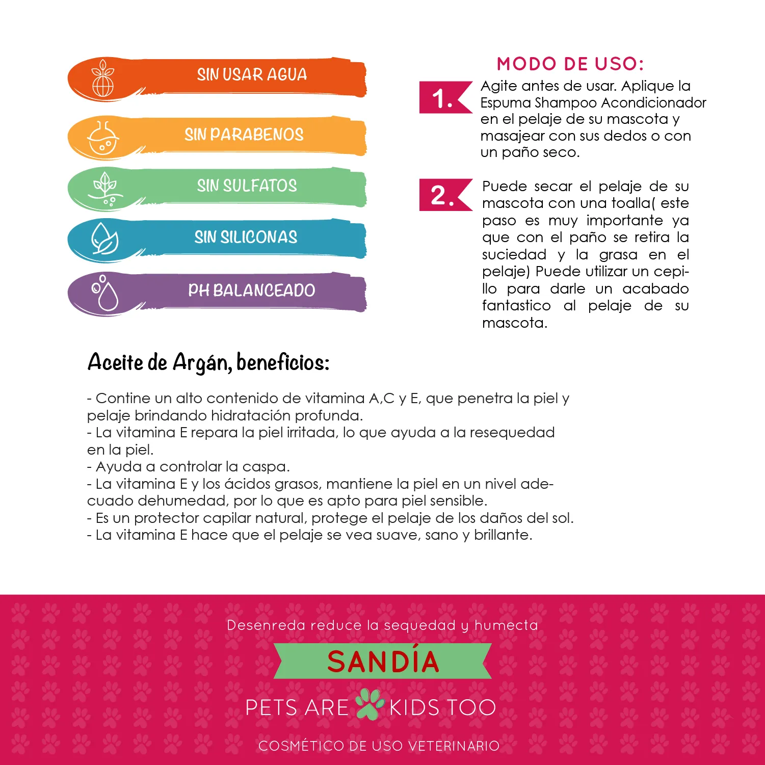 Espuma Perro Sandía Dos En Uno Wizz Pet
