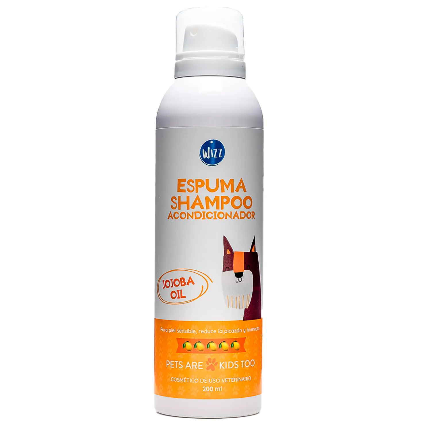 Espuma Perro Zacate Limón Dos En Uno Wizz Pet