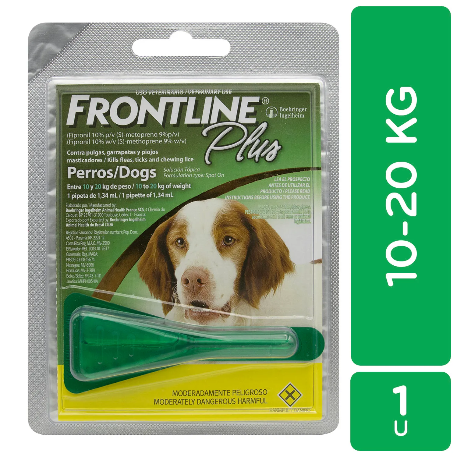 Antipulgas Y Garrapatas Externo Pipeta Perro 10-20 Kg Frontline