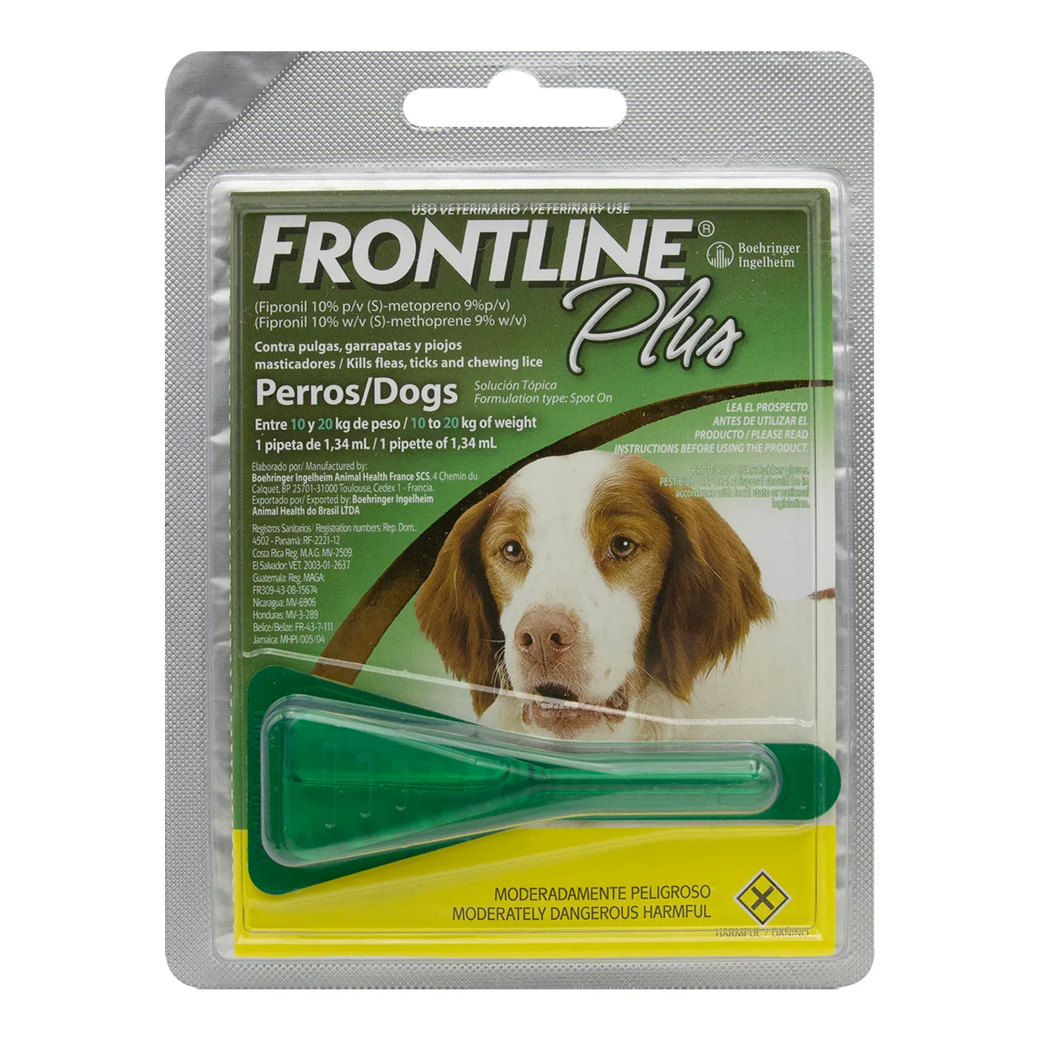 Antipulgas Y Garrapatas Externo Pipeta Perro 10-20 Kg Frontline