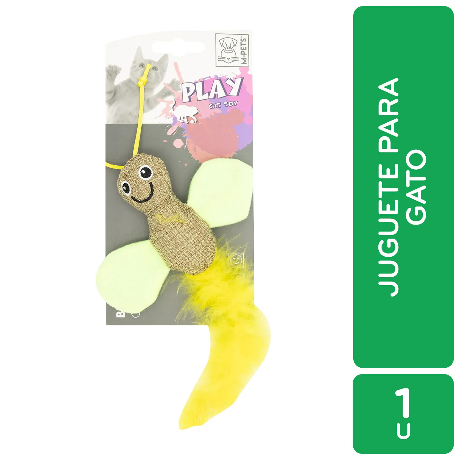 Juguete Mariposa Catnip Para Gato M-pets