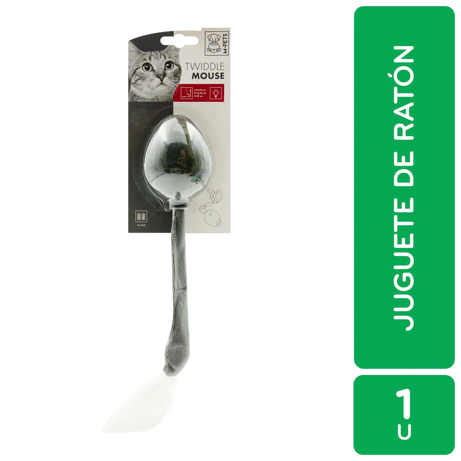 Juguete Ratón Giratorio Para Gato M-mets