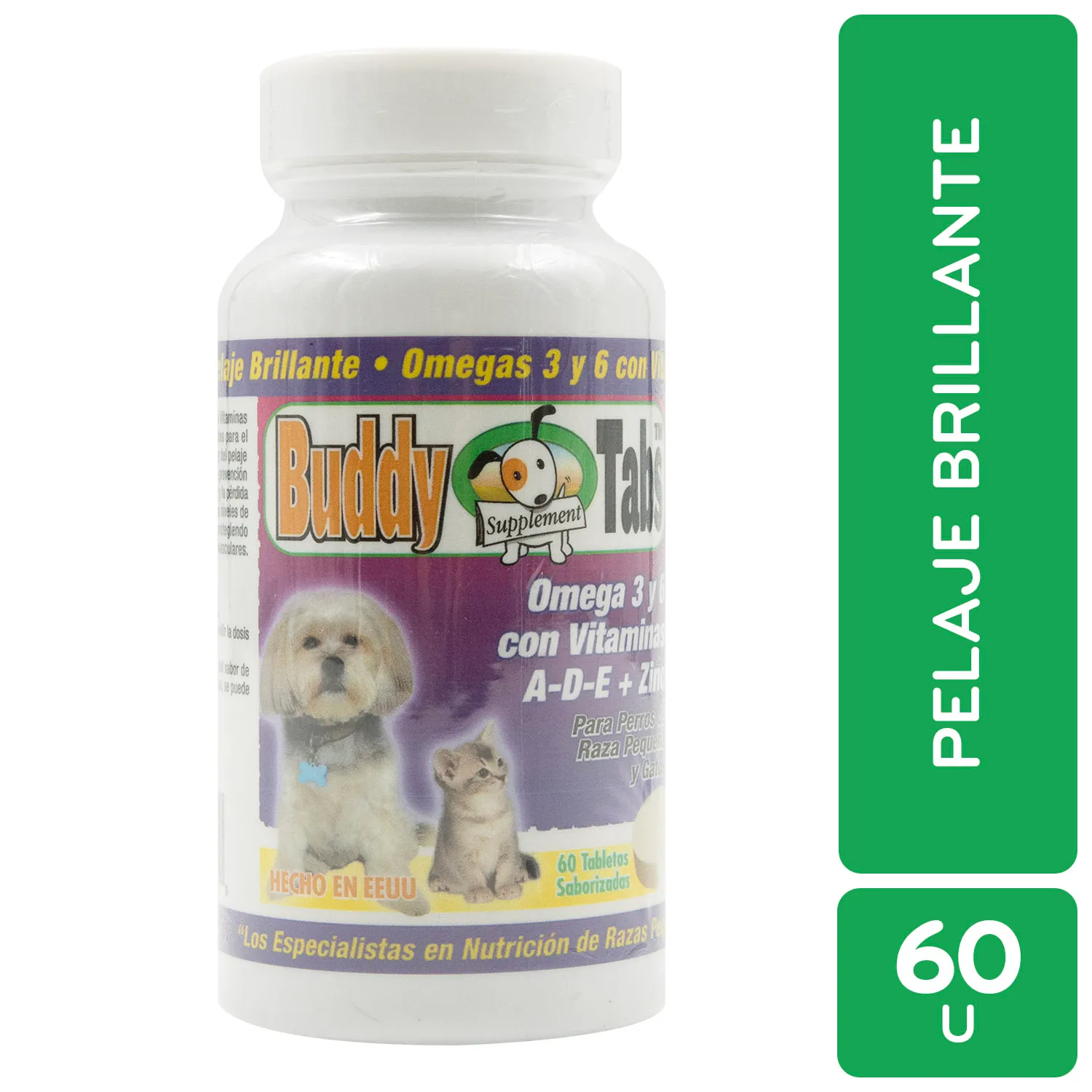 Probioticos Enzimas Digestivas Perro Y Gato Buddy Tabs Interfarma