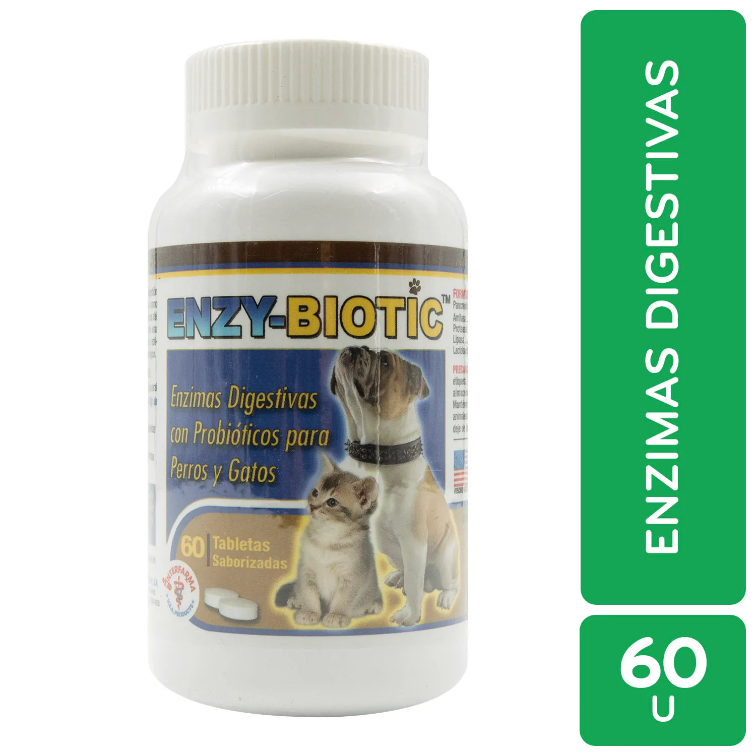 Enzybiotic Enzimas Digestivas Tabletas Mascota
