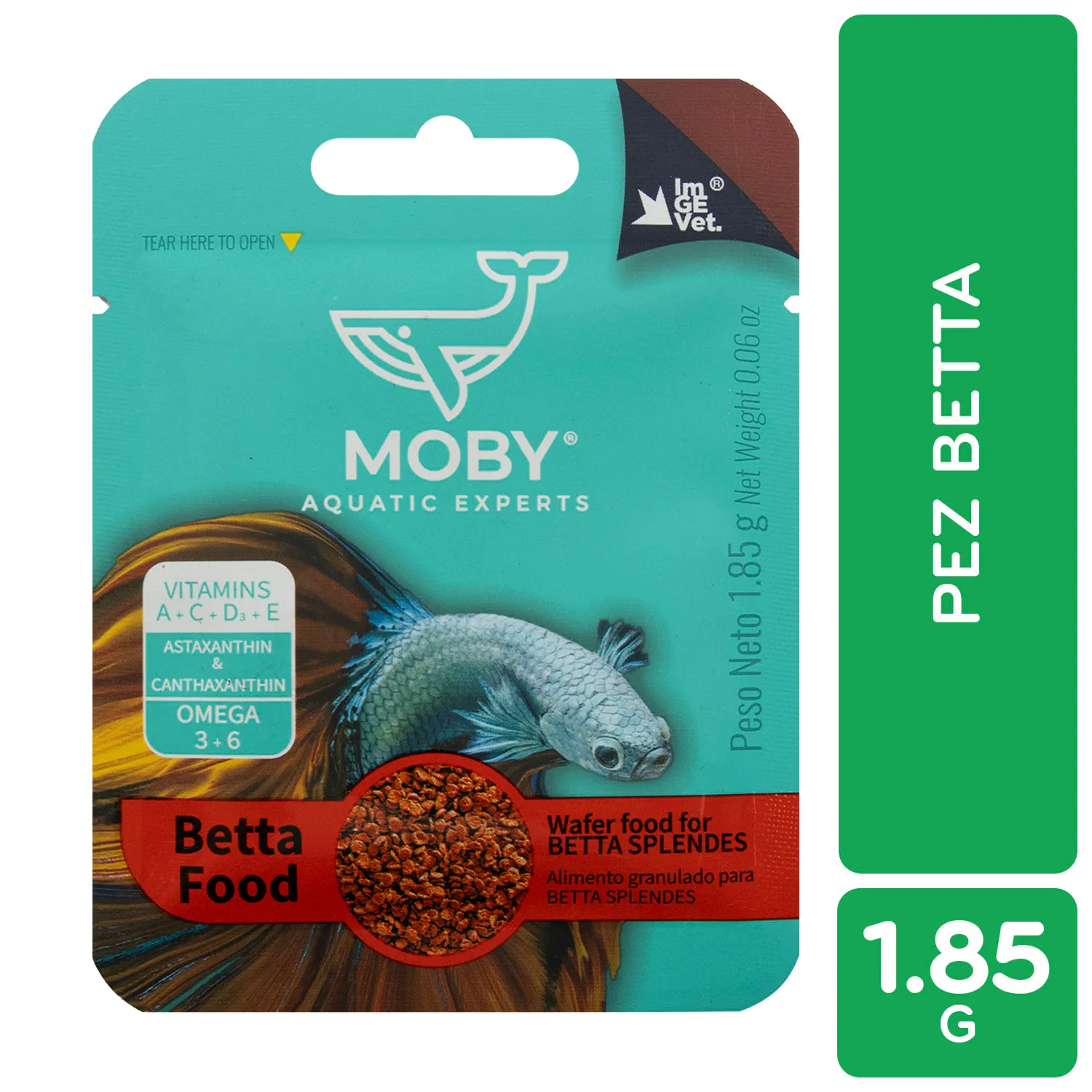 Alimento Granulado Para Pez Betta Moby