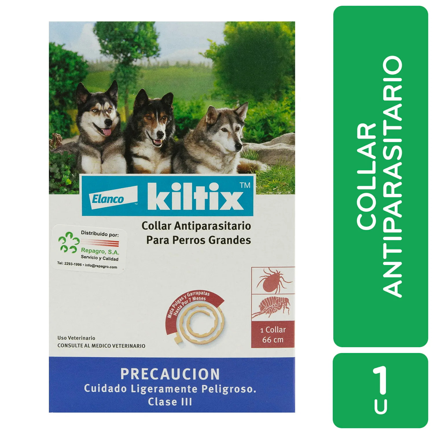 Collar Antipulgas Y Garrapatas Perro Raza Grande Kiltix
