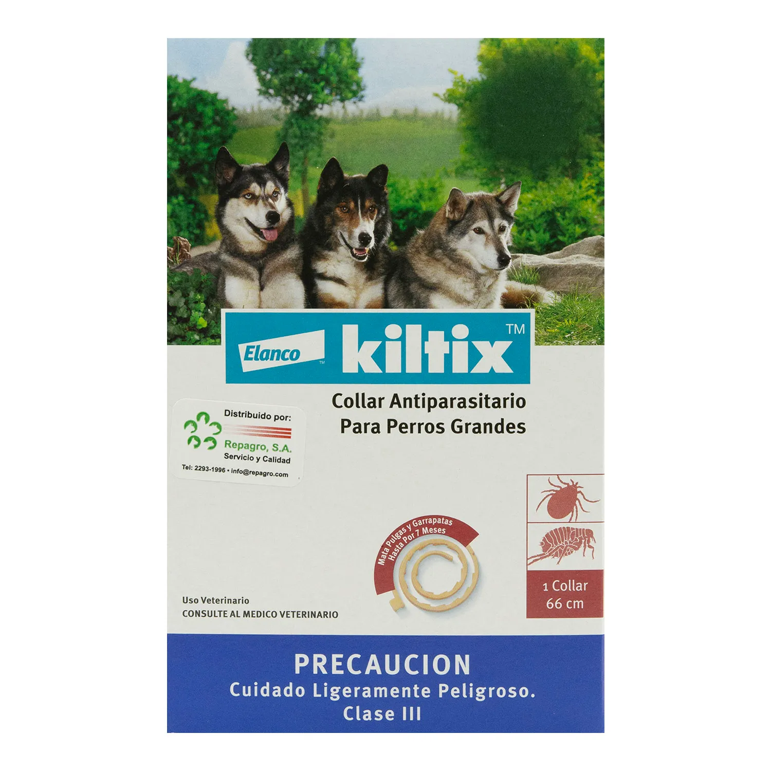 Collar Antipulgas Y Garrapatas Perro Raza Grande Kiltix