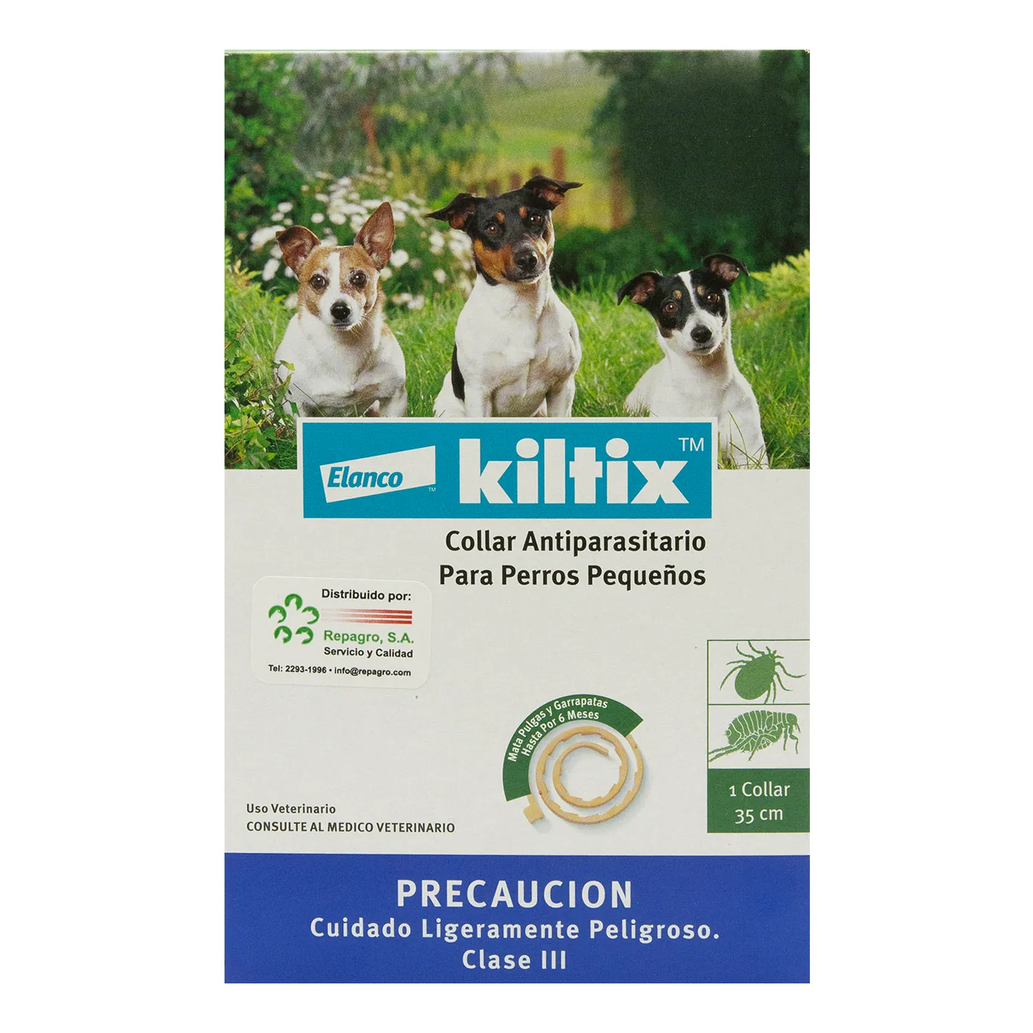 Collar Antipulgas Y Garrapatas Perro Raza Pequeña Y Mediana Kiltix
