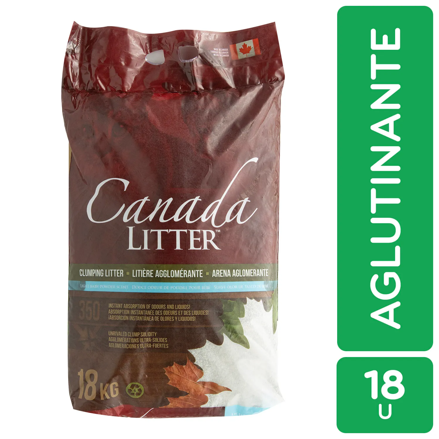 Arena Gato Talco Aglutinante Canada Litter