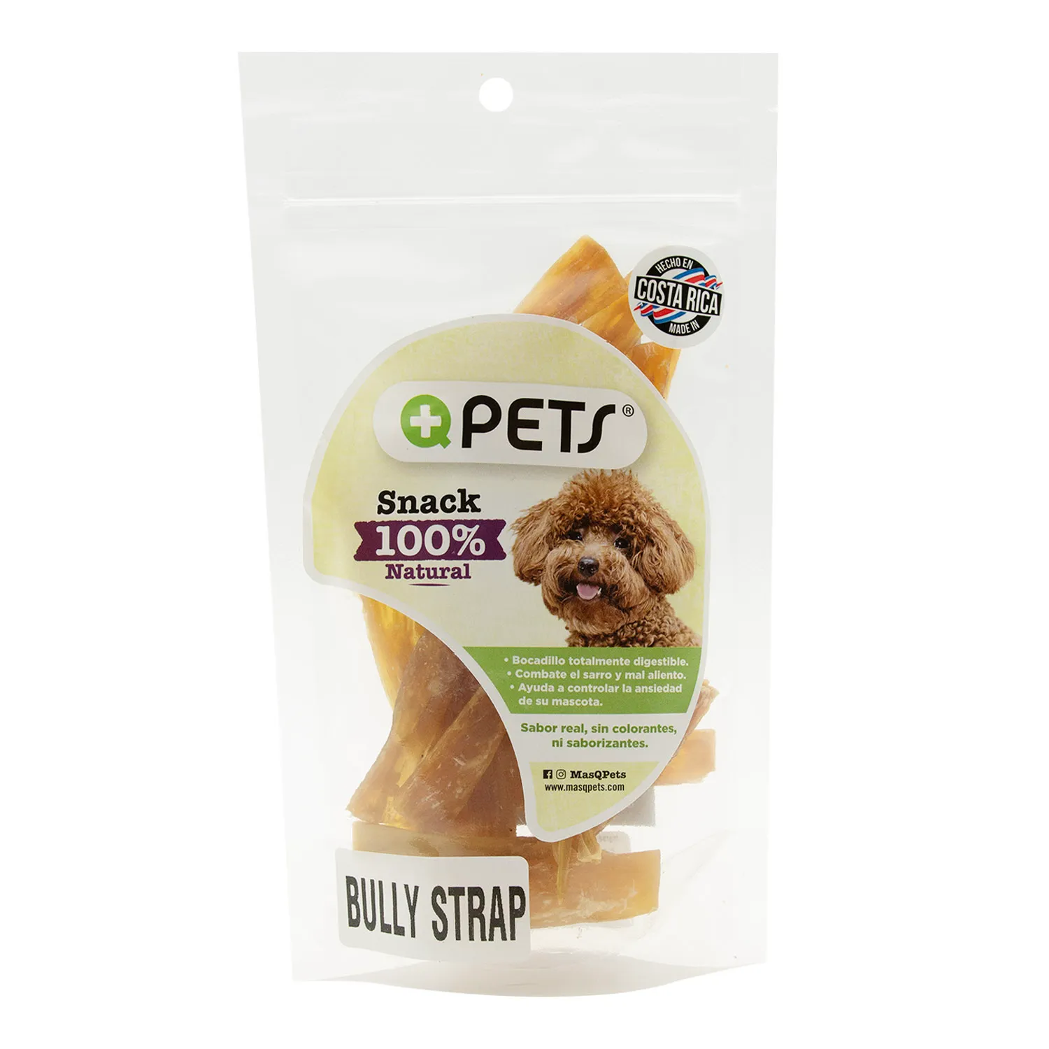 Premio Perro Tiras Res Natural Mas Q Pets