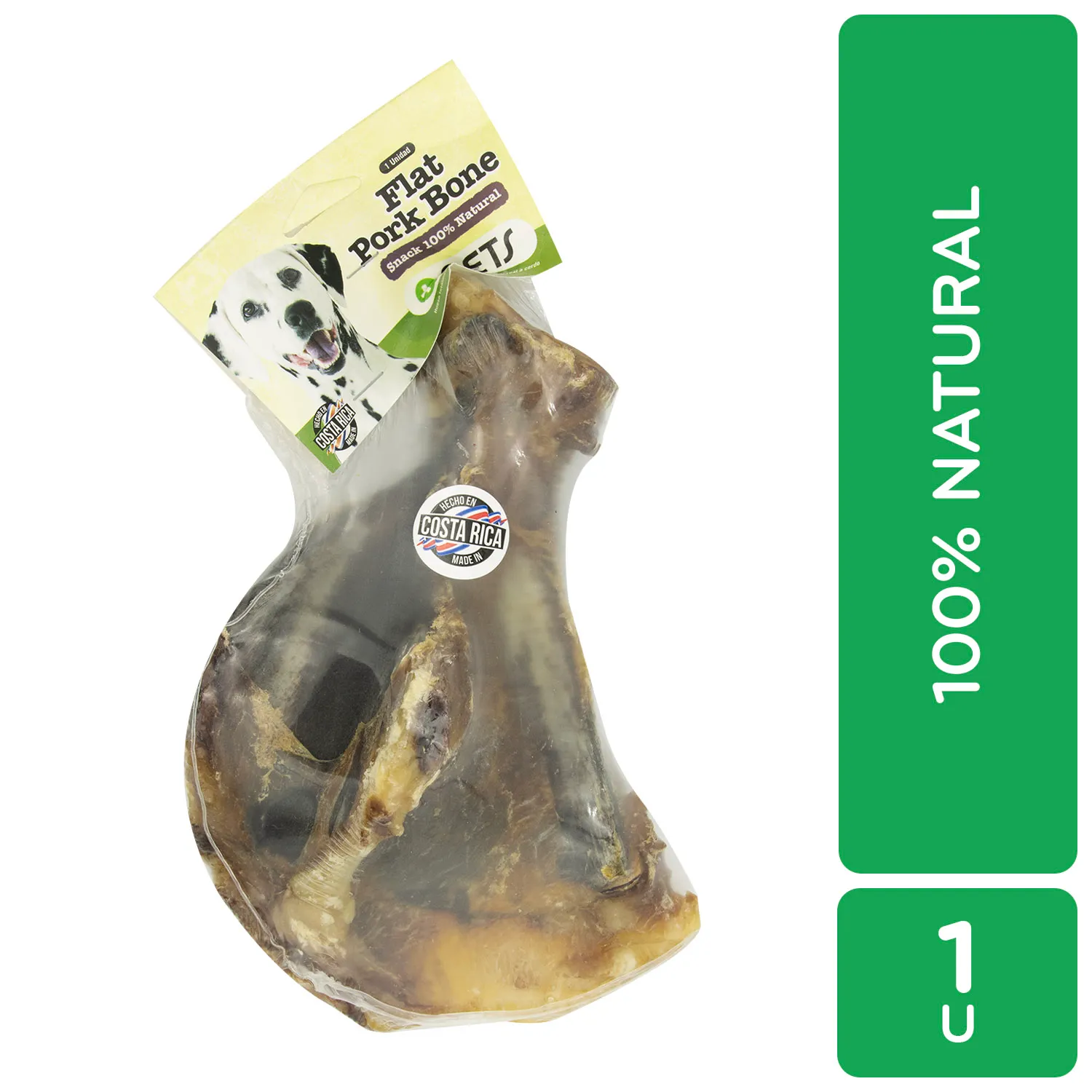 Hueso Plano Cerdo Natural Mas Q Pets