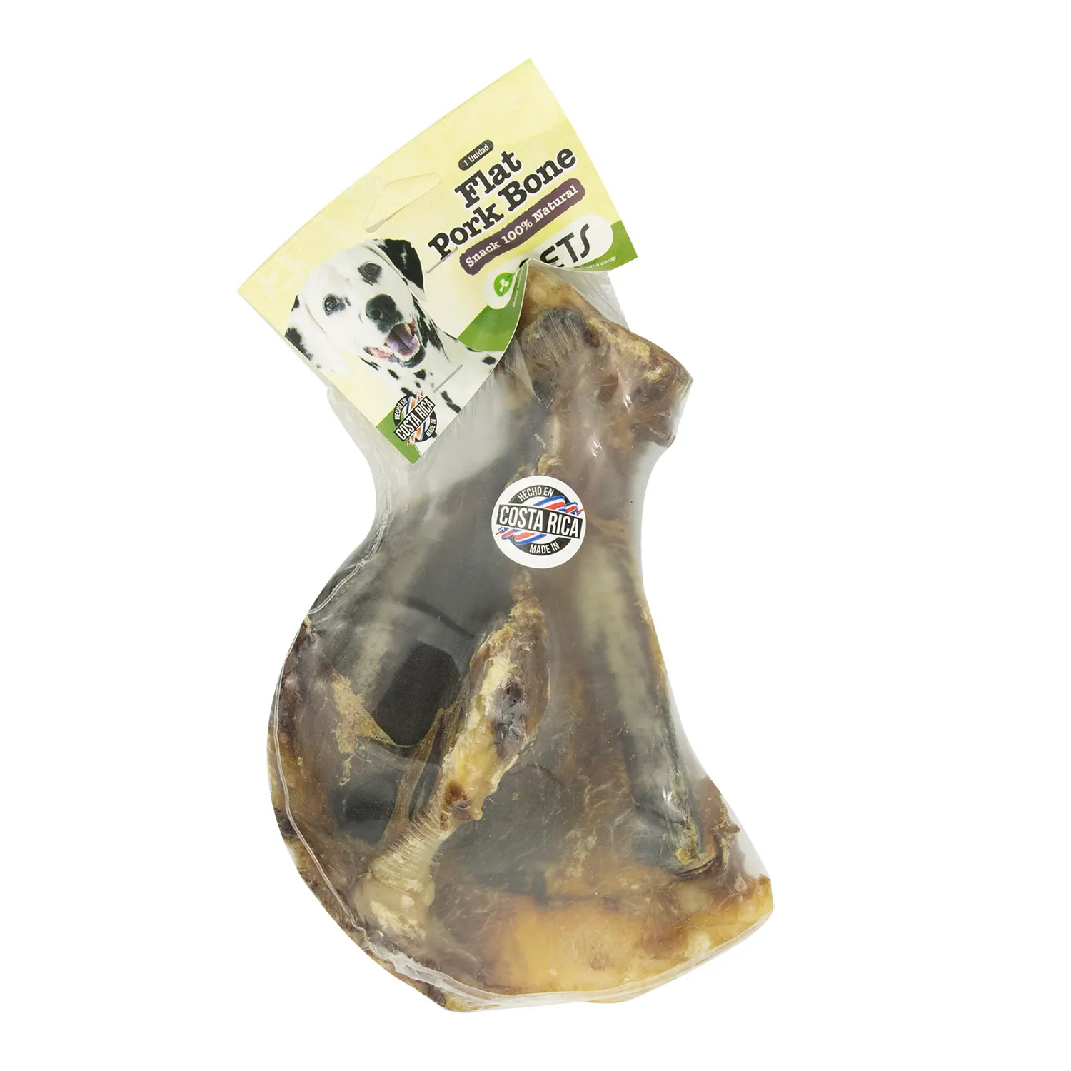 Hueso Plano Cerdo Natural Mas Q Pets