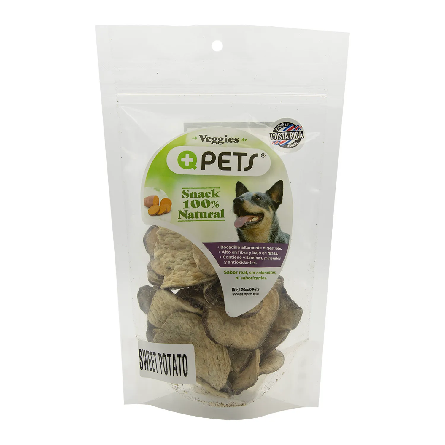 Premio Perro Chips Camote Natural Mas Q Pets