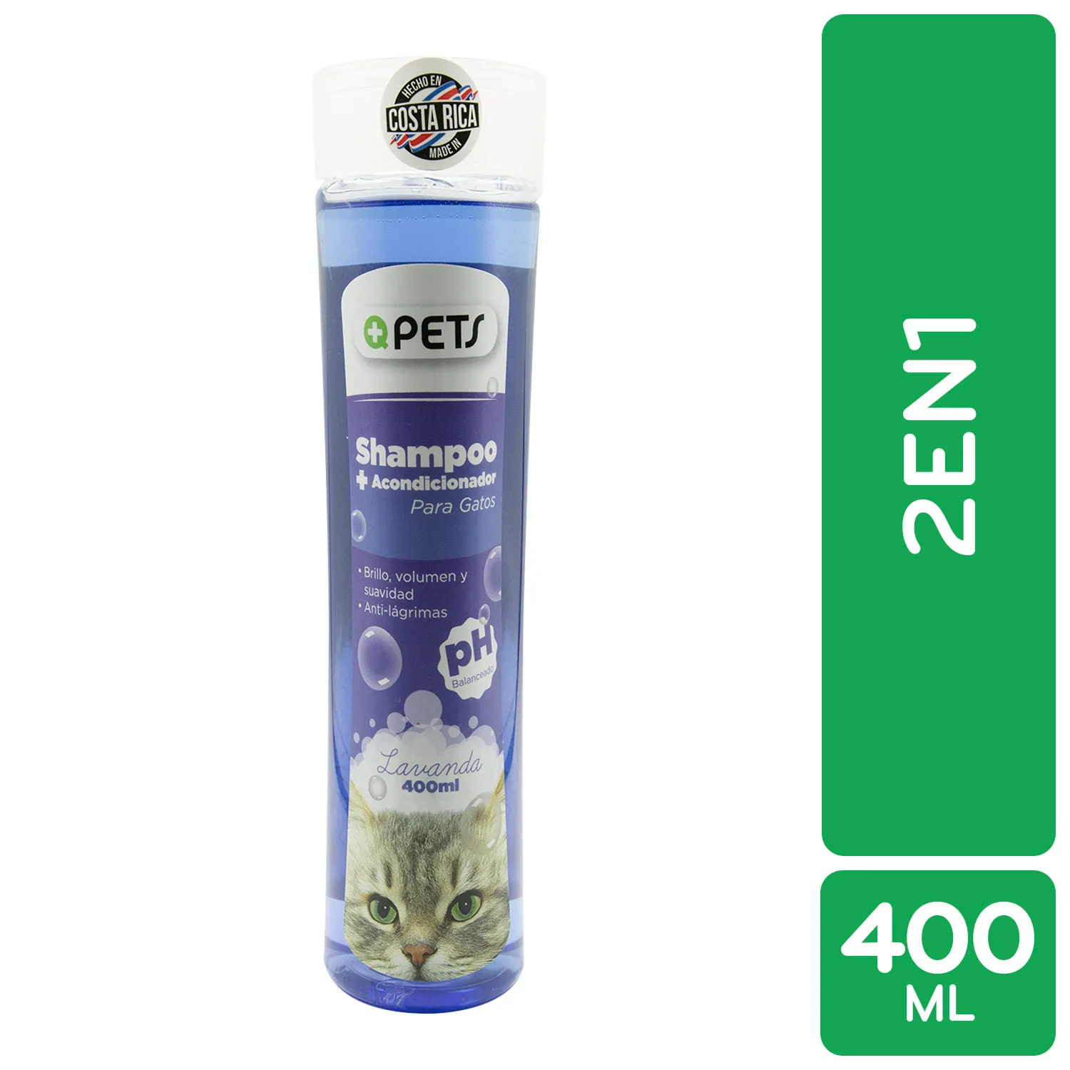 Shampoo Gatos 2 En 1 Más Q Pets