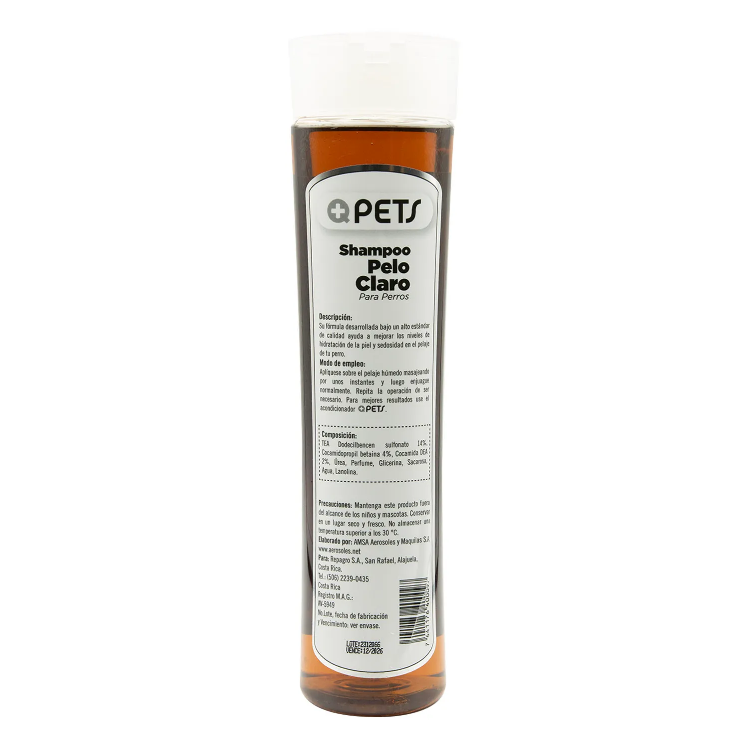 Shampoo Perro Pelo Claro Mas Q Pets