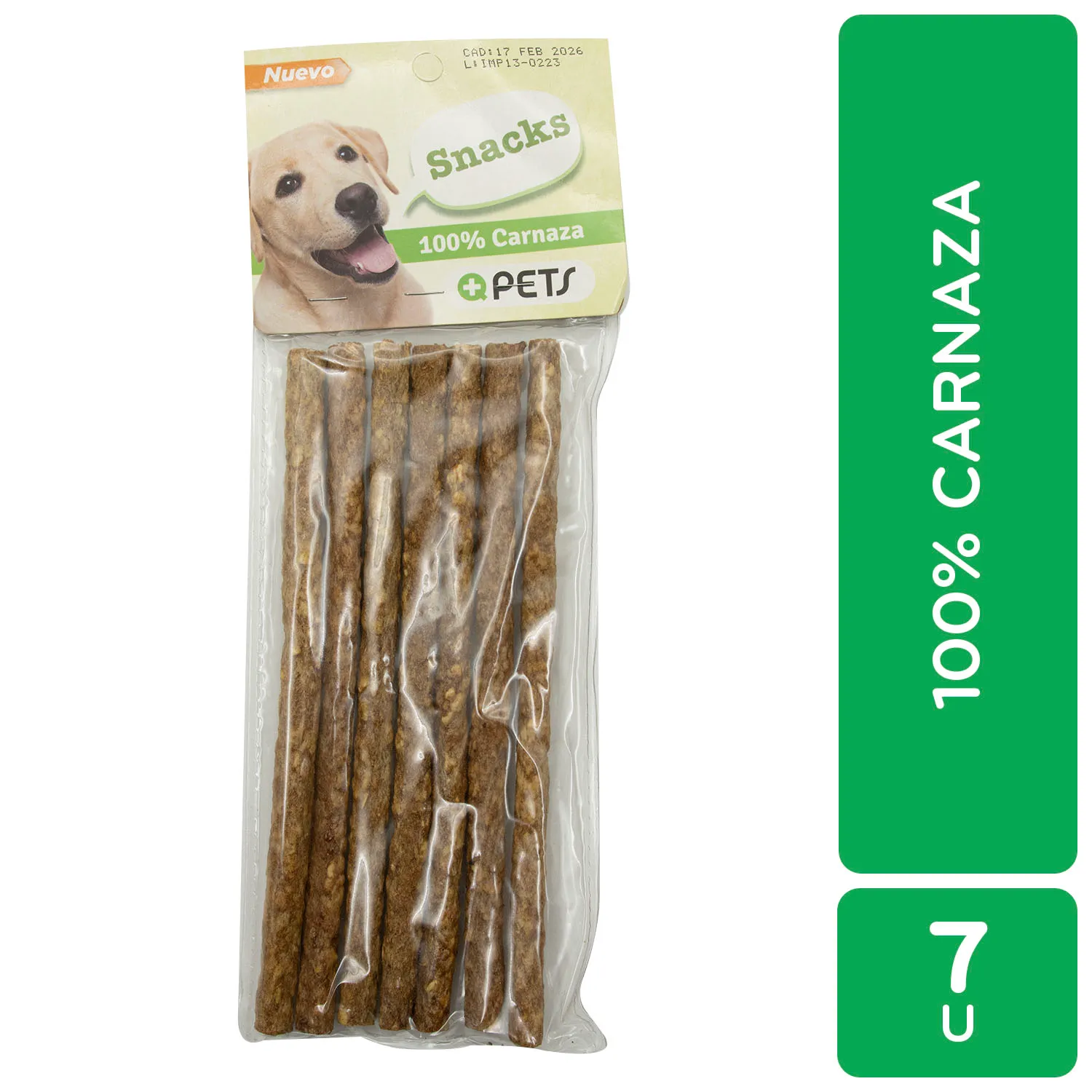 Carnaza Palito Extruido Pollo Perro Mas Q Pets