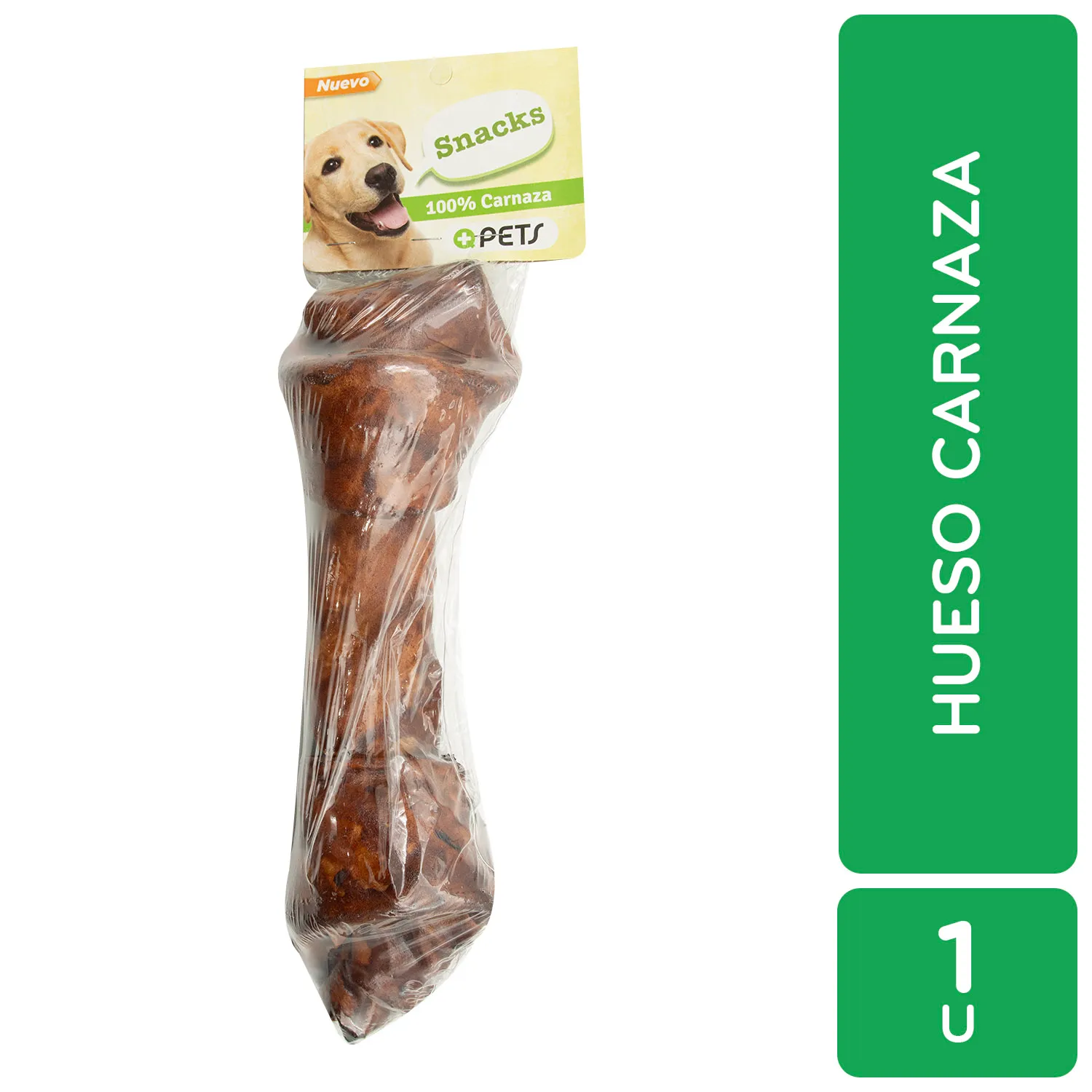 Carnaza Hueso Carne 10x11 Mas Q Pets