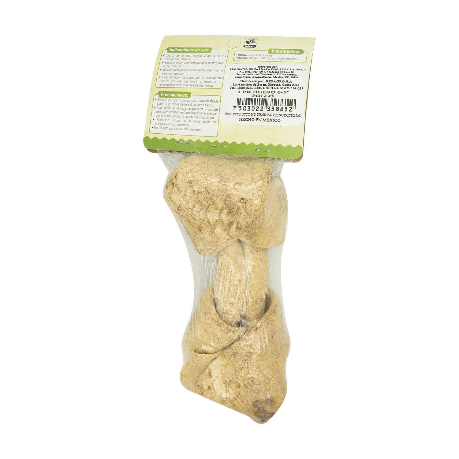 Carnaza Hueso Res 15 Cm X 4 Cm Mas Q Pets