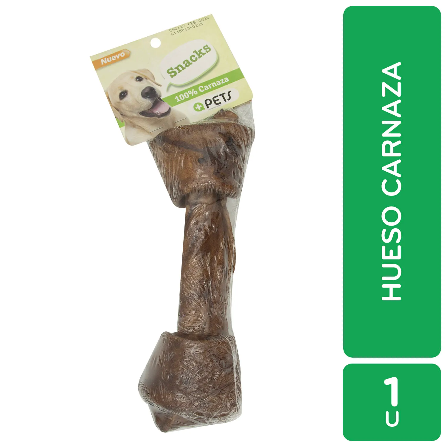 Carnaza Hueso Pollo 20 Cm X 5 Cm Mas Q Pets