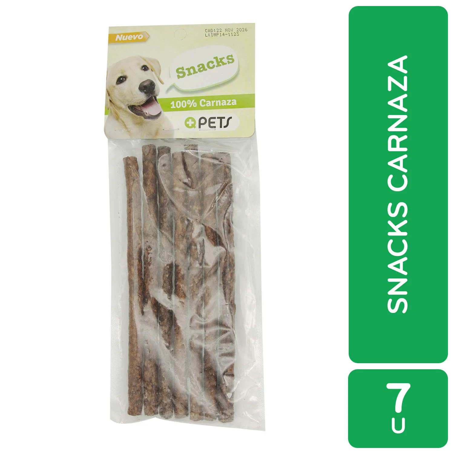 Carnaza Palito Extruido Res Perro Mas Q Pets