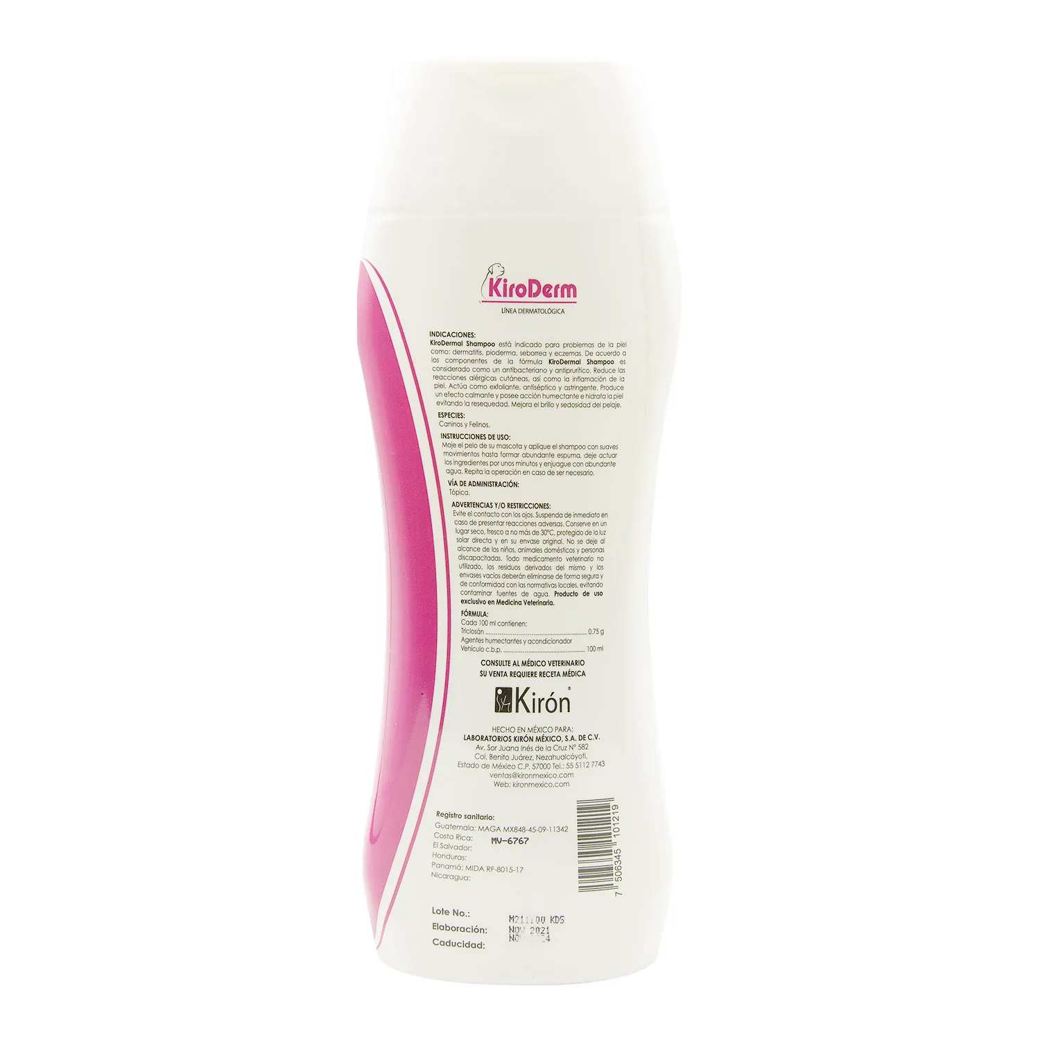 Shampoo Perro Dermatológico Infecciones Piel Kirodermal