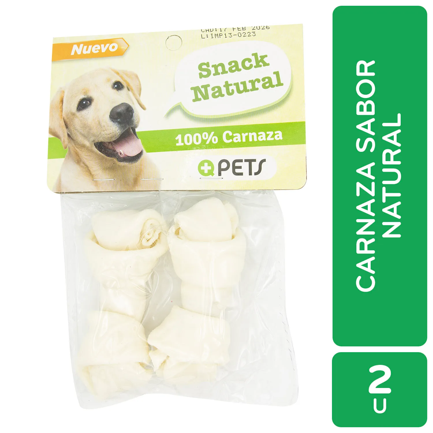 Carnaza Hueso Natural Perro Mas Q Pets