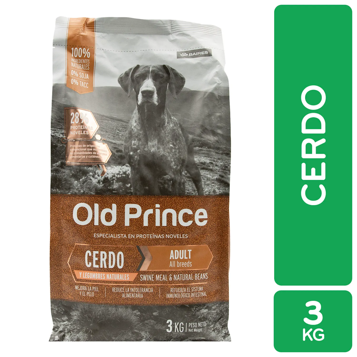 Alimento Perro Adulto Seco Cerdo Omega 3 Old Prince