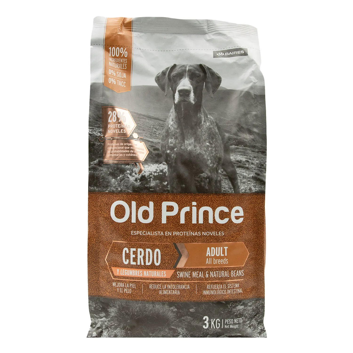 Alimento Perro Adulto Seco Cerdo Omega 3 Old Prince