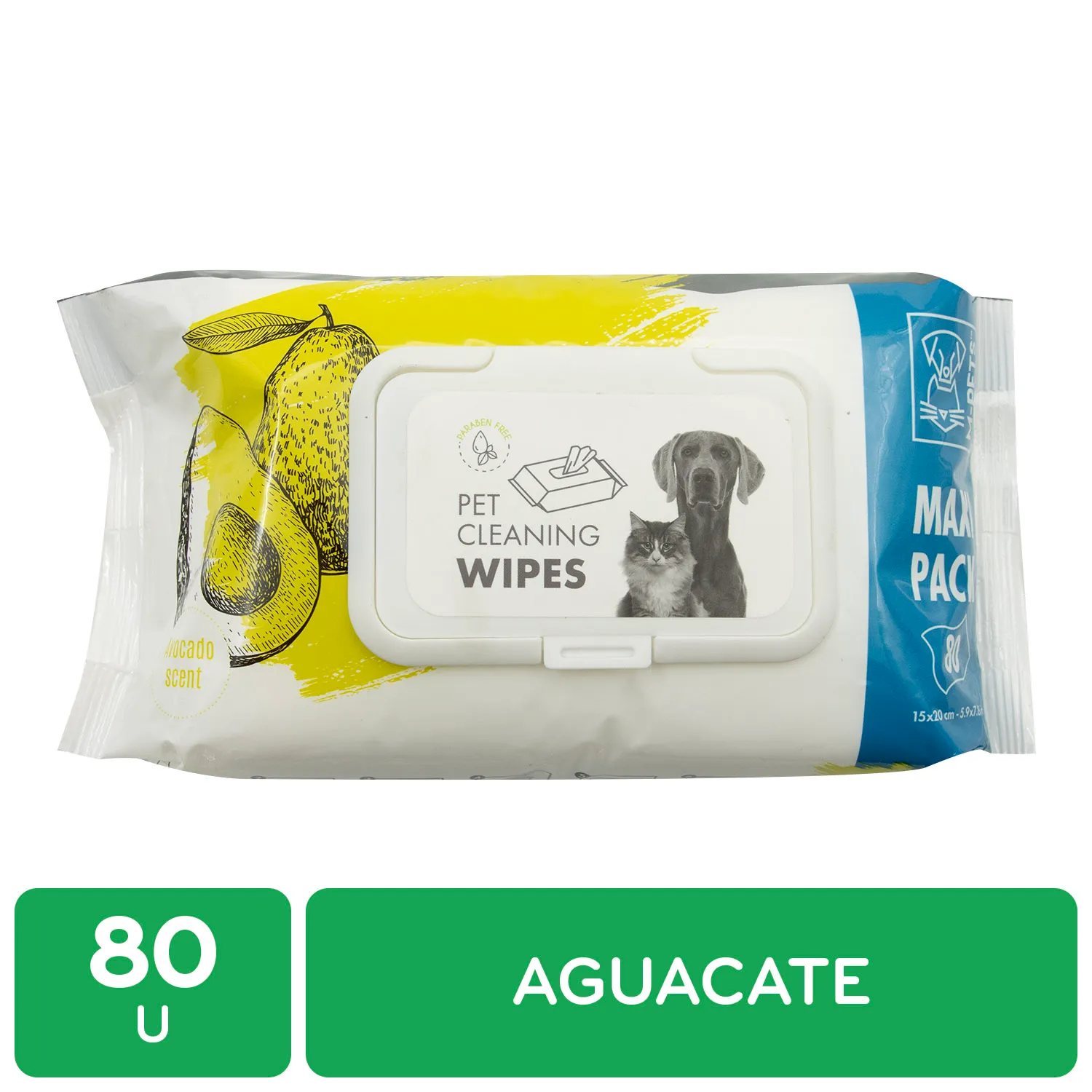 M Pets Toalla Aguacate Higiene  Perro