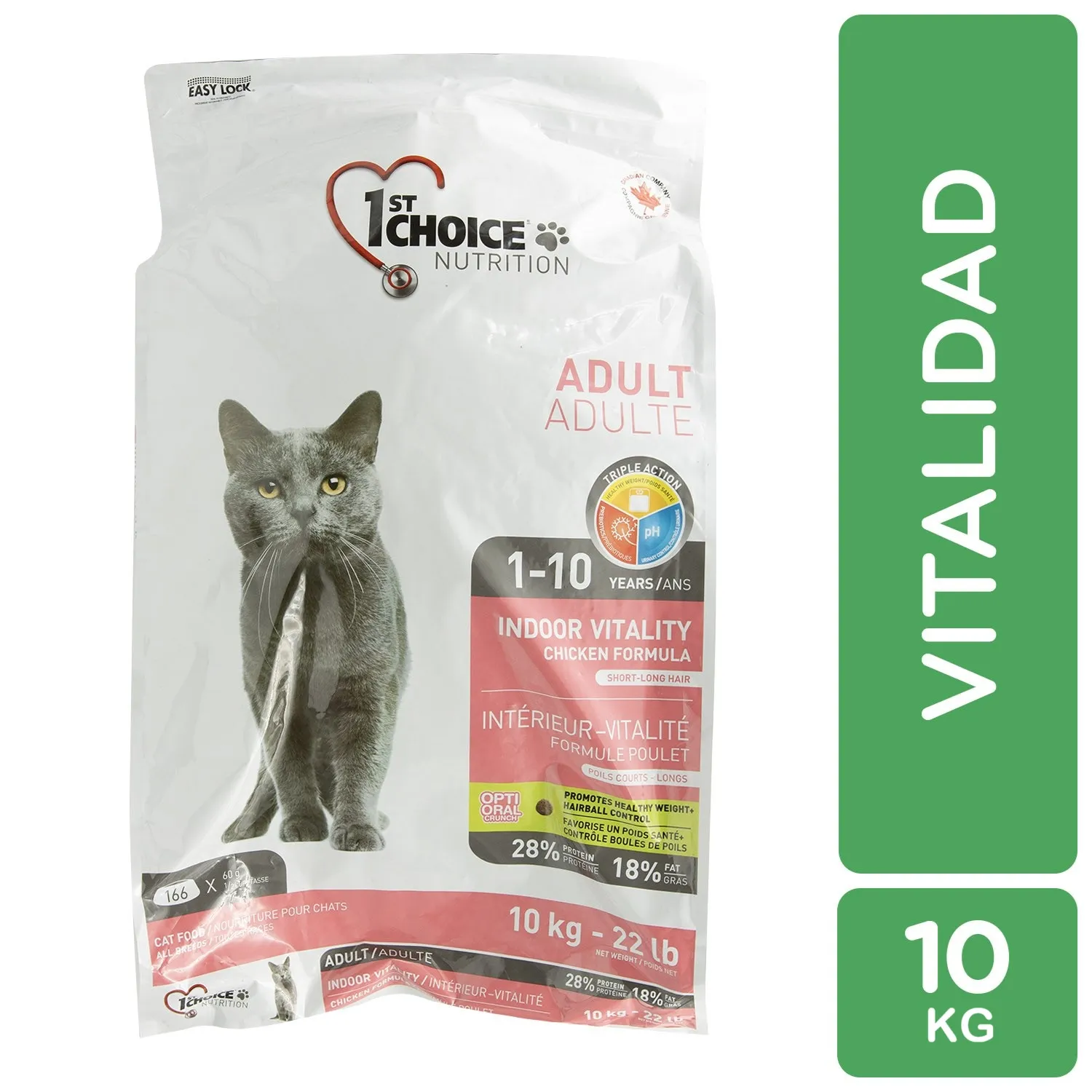 Alimento Gato Seco Adulto Pollo Vitalidad First Choice