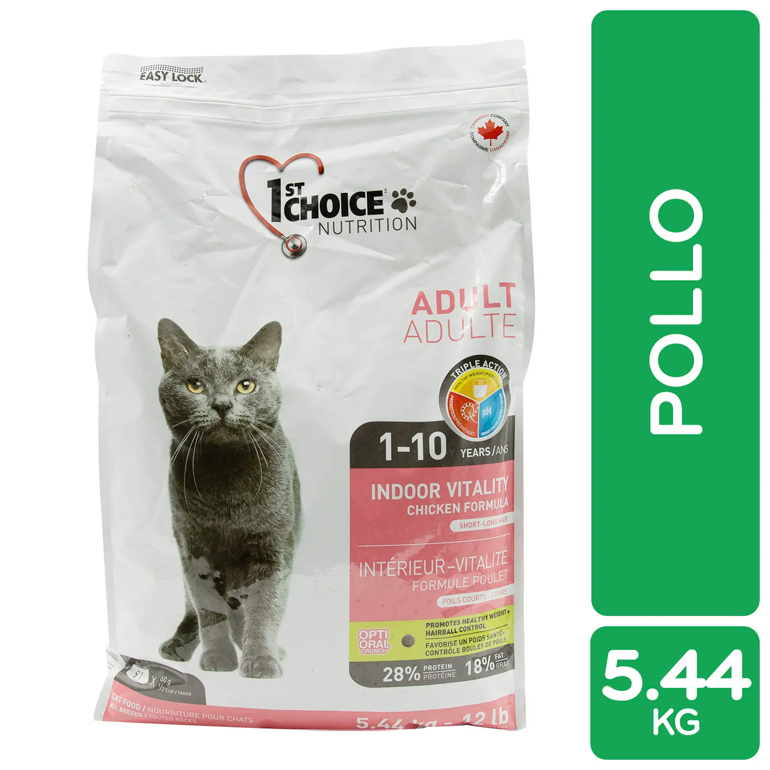 Alimento Gato Seco Adulto Pollo Vitalidad First Choice
