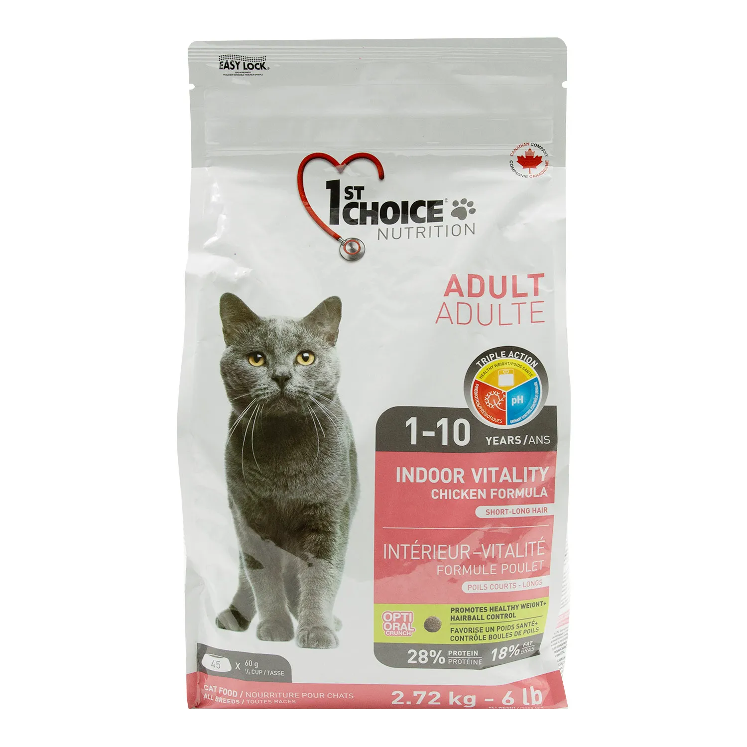 Alimento Gato Seco Adulto Pollo Vitalidad First Choice