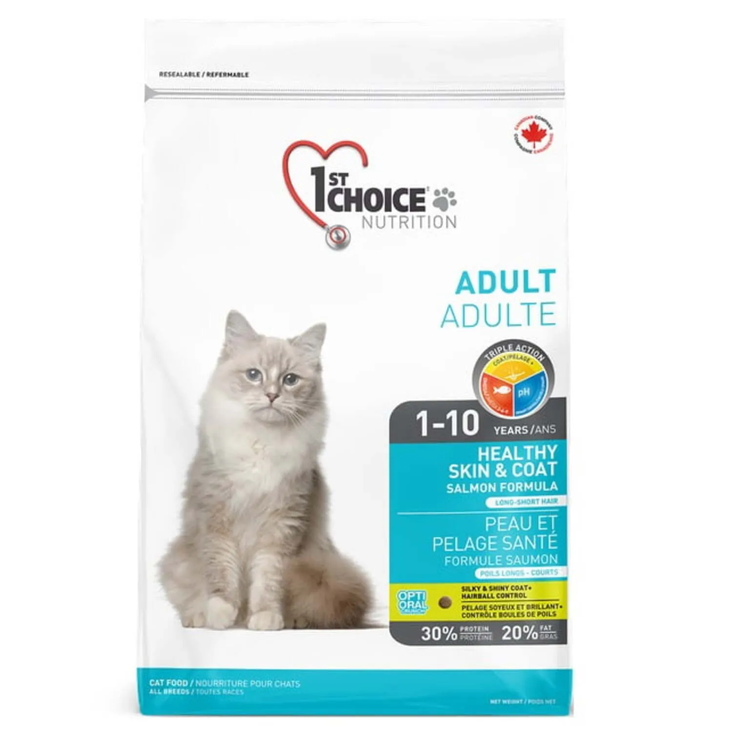 Alimento Gato Seco Adulto Salmon Pelaje Suave First Choice