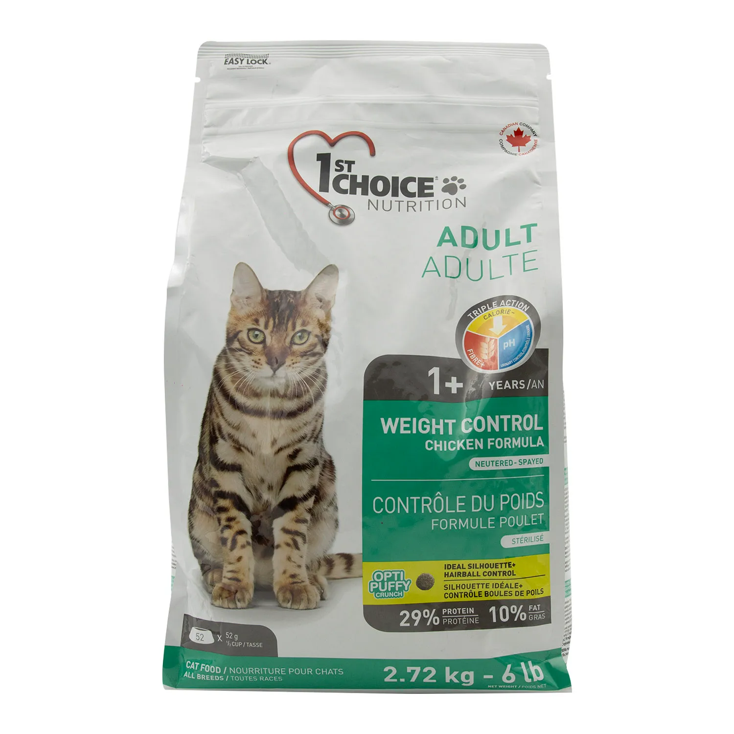 Alimento Gato Seco Adulto Pollo Control Peso First Choice