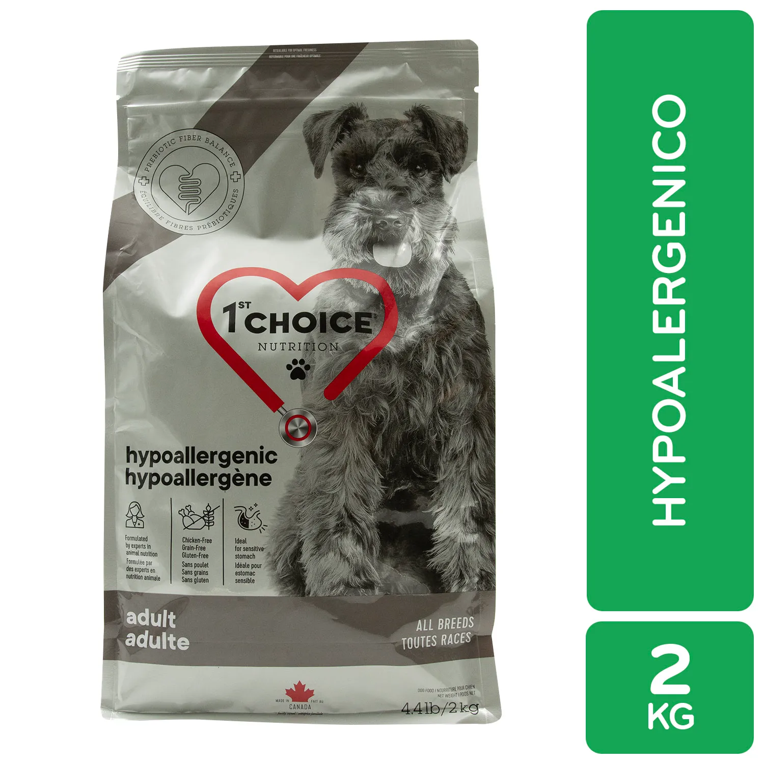 Alimento Perro Adulto Seco Pato Hipoalergénico First Choice | Zoomies
