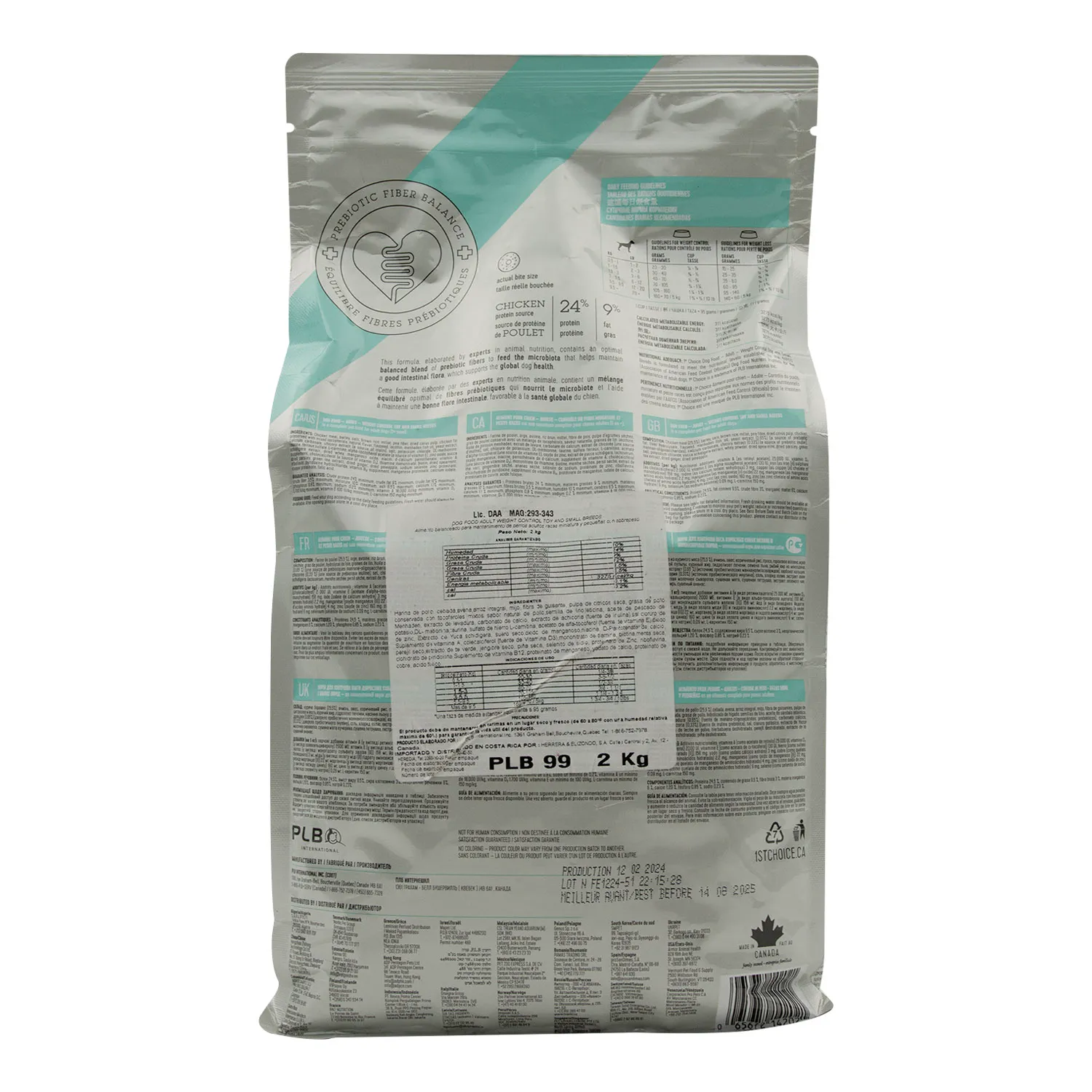 Alimento Perro Adulto Seco Raza Minis Y Pequeños Control Peso First Choice