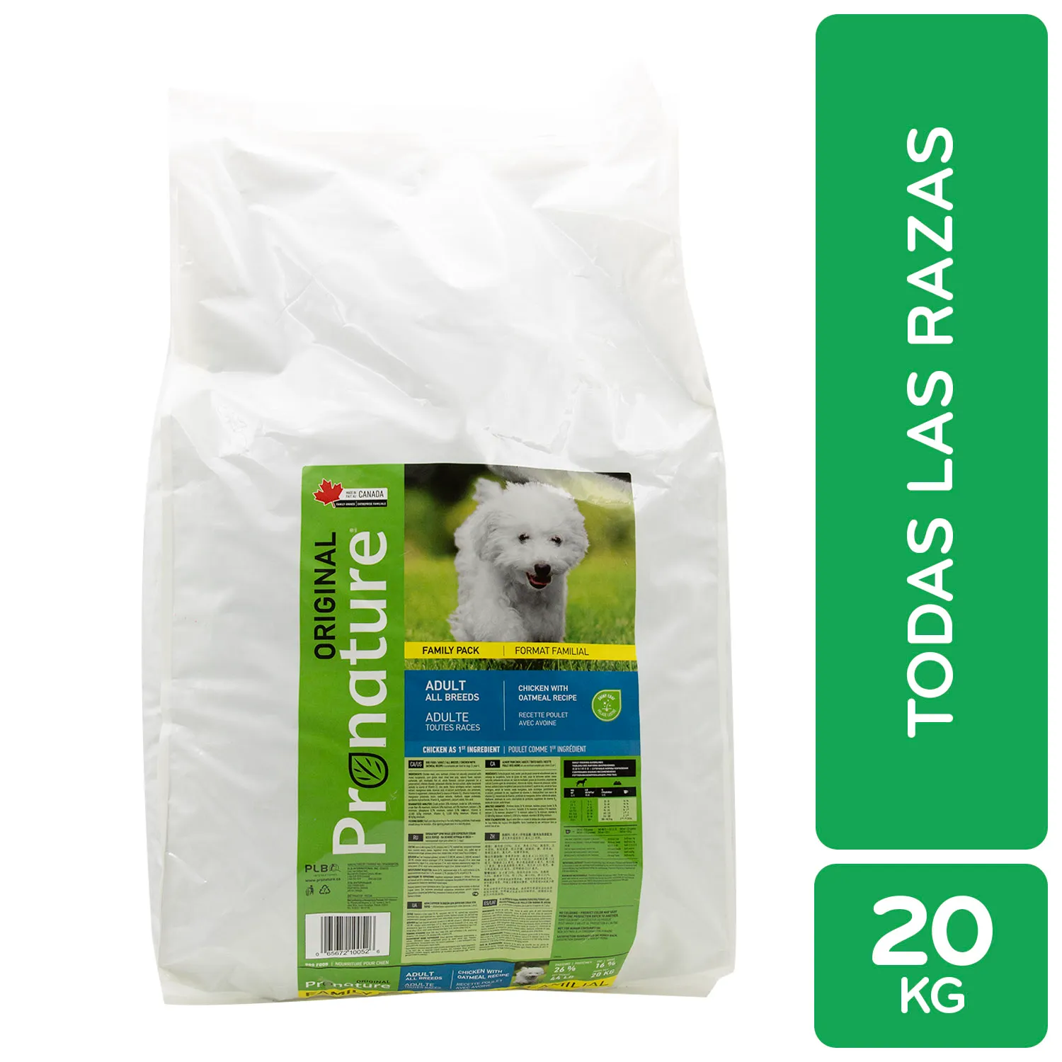 Alimento Perro Adulto Seco Pollo  Avena Todas Las Razas Pronature