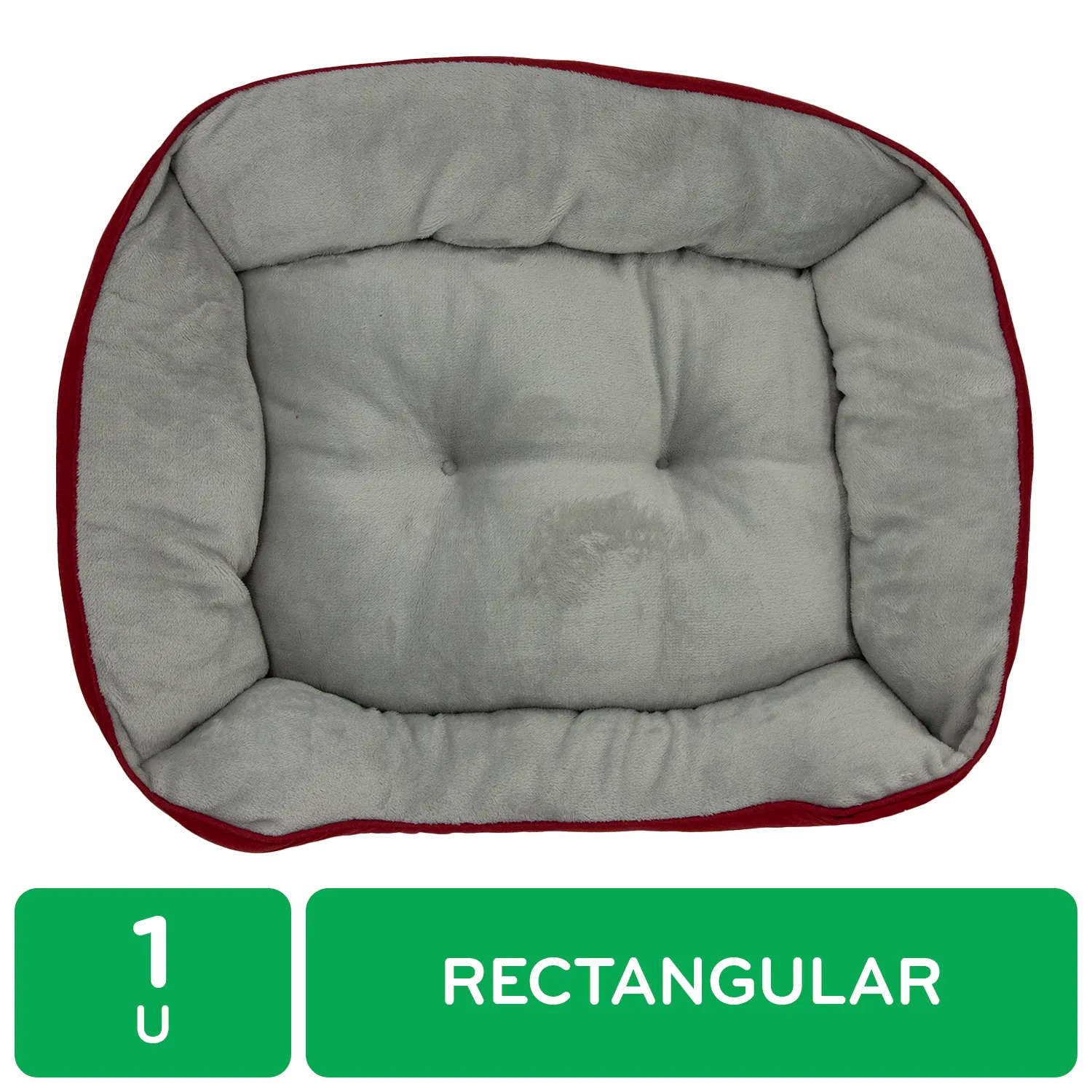 Cama Mascota Roja Rectangular Mushi