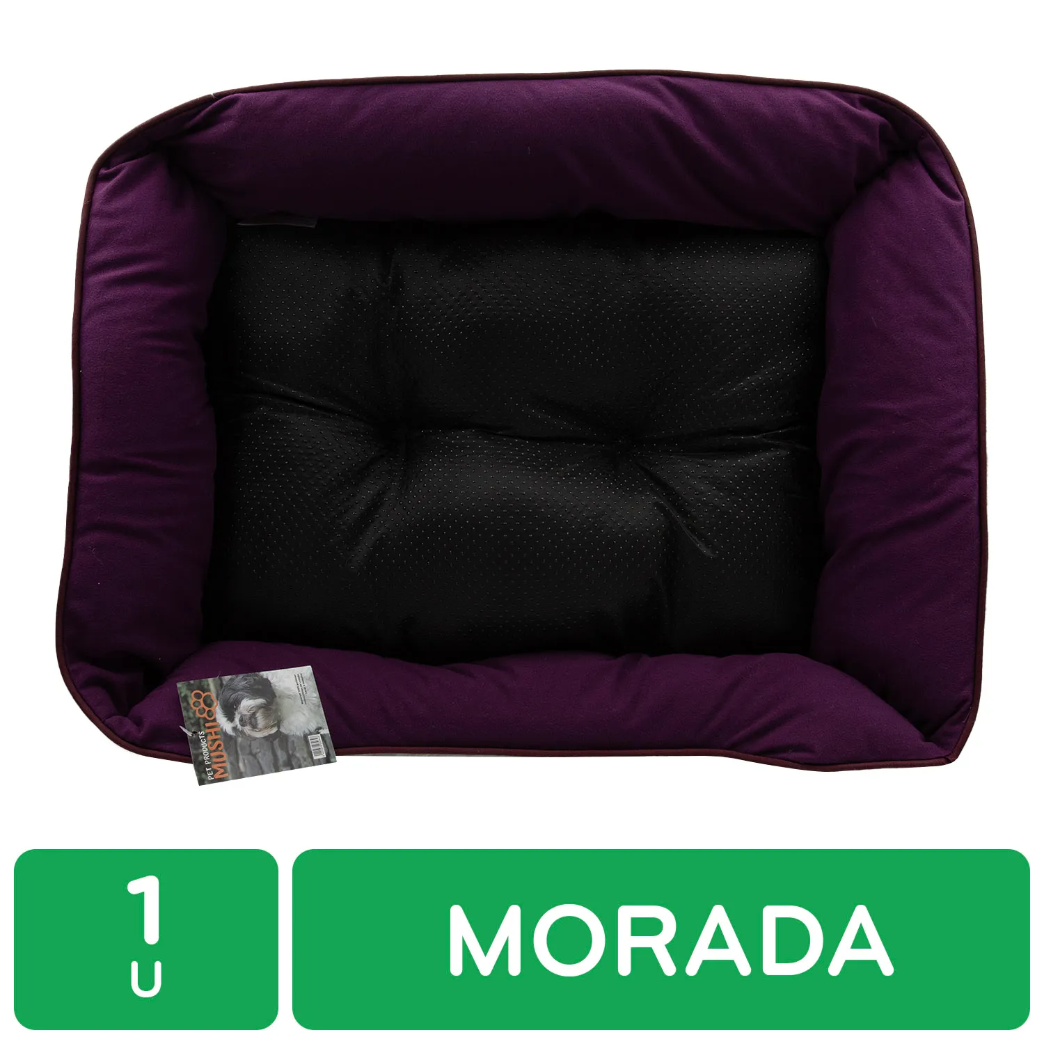 Cama Mascota Morada Rectangular Mushi