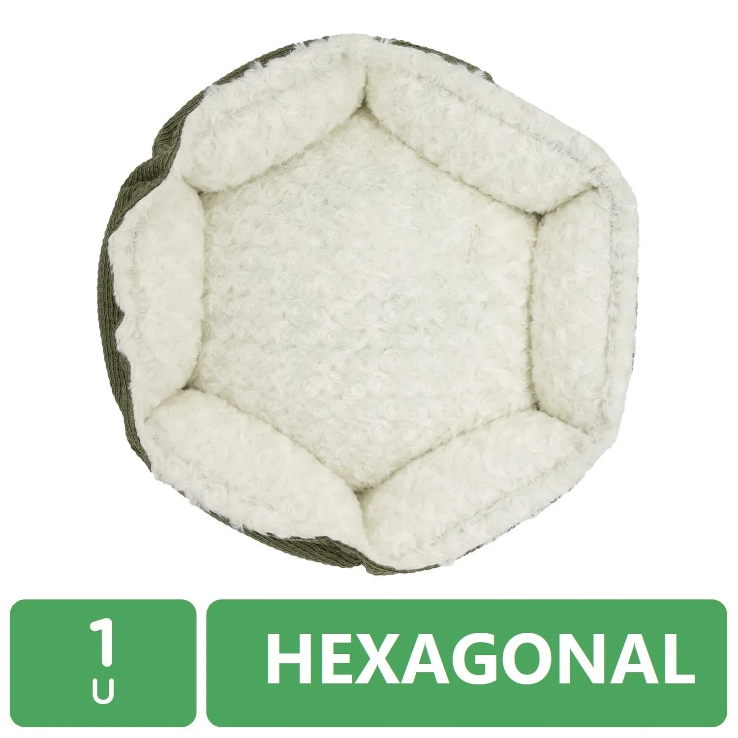 Cama Mascota Verde Hexagonal Mushi