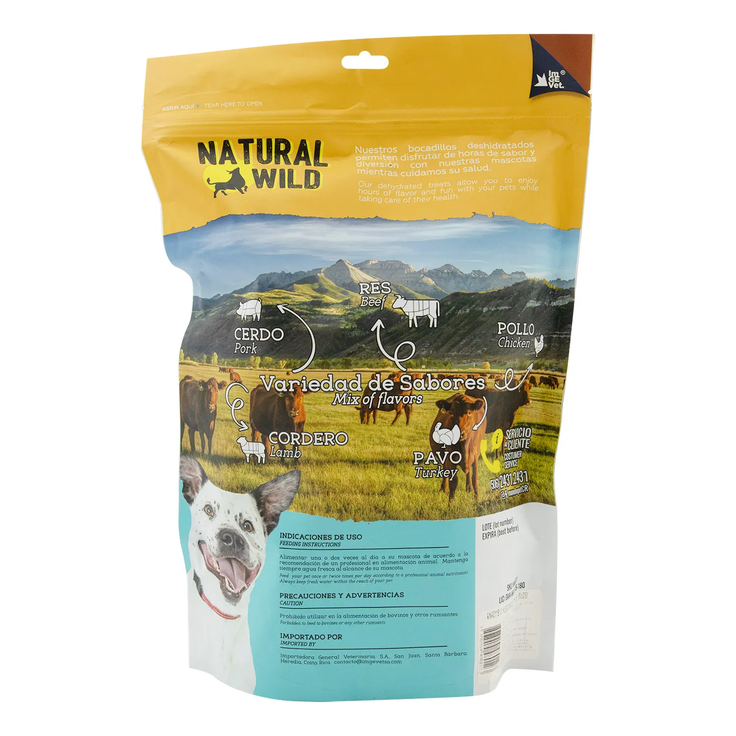 Carnaza Perro Hueso Natural 15 Cm X 3 Cm Natural Wild