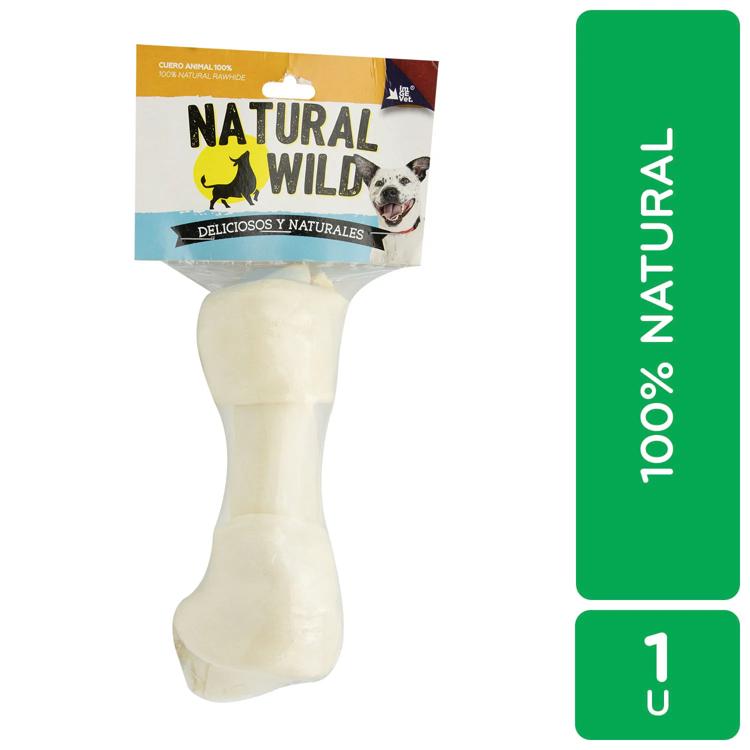 Carnaza Perro Hueso 17 Cm X 3 Cm Natural Wild