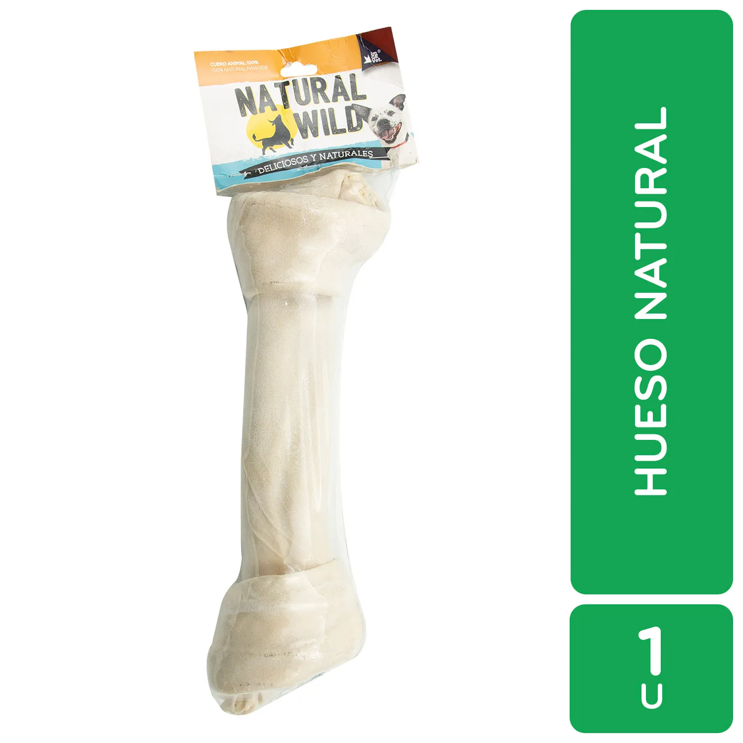 Carnaza Perro Hueso 33 Cm X 5 Cm Natural Wild